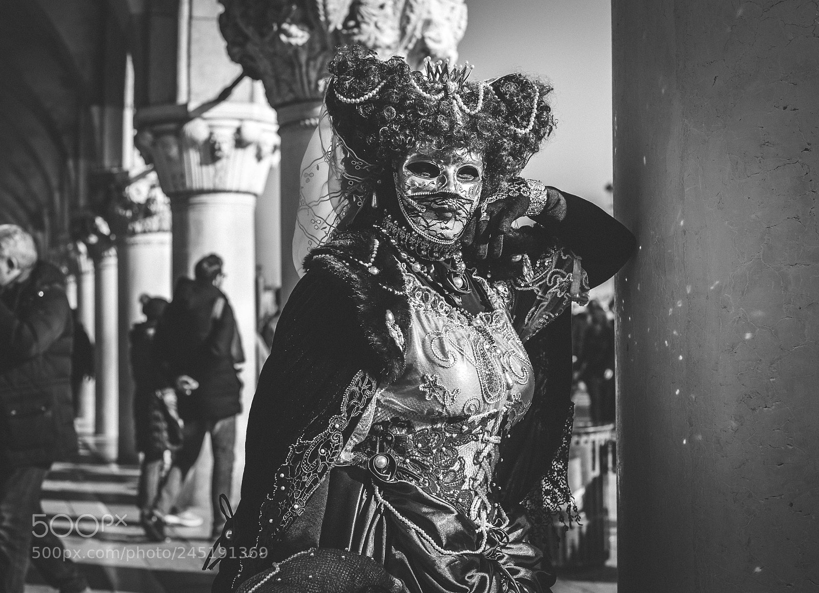 Nikon D700 sample photo. Carnival mask in venice photography