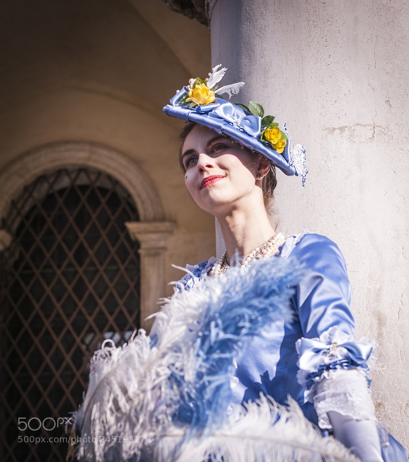 Nikon D700 sample photo. Masked girl in venice photography
