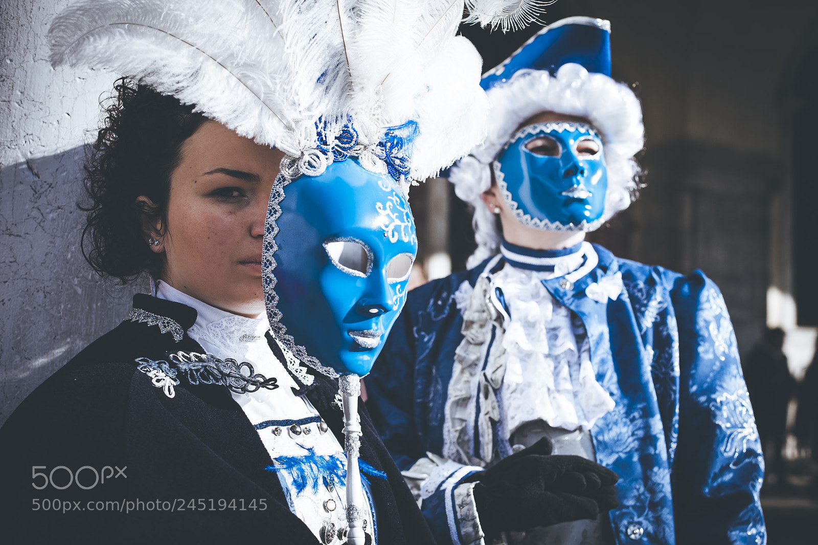 Nikon D700 sample photo. Couple of carnival masks photography