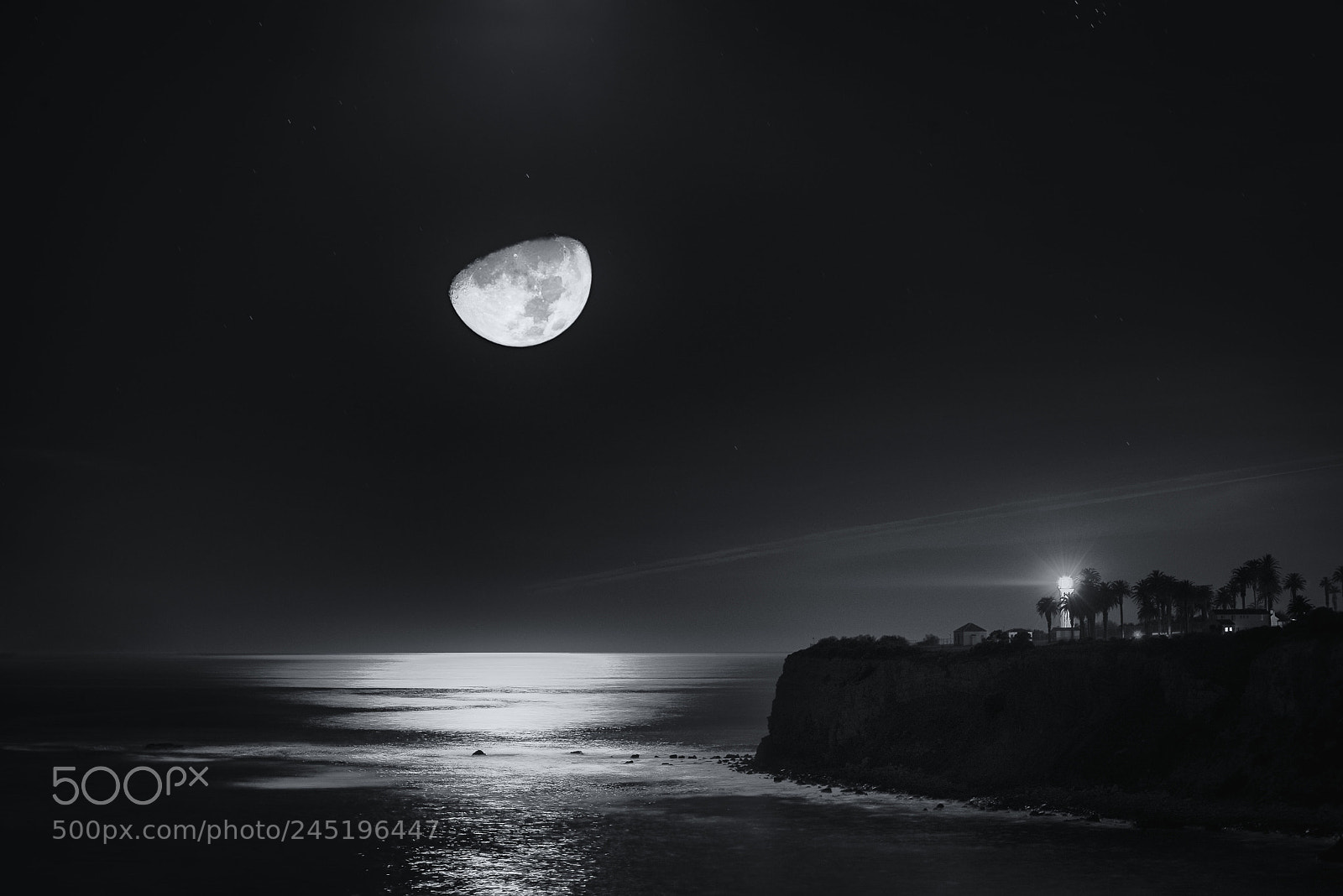 Nikon D610 sample photo. Palos verdes moon photography