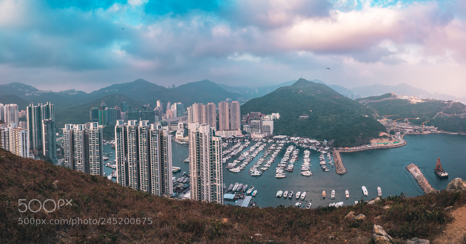 Apple iPhone sample photo. Aberdeen typhoon shelter photography
