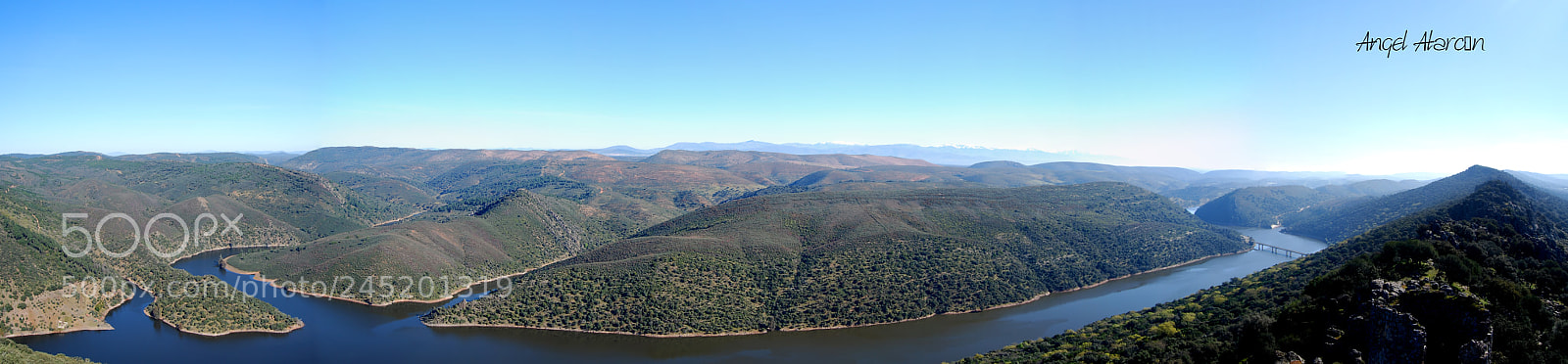 Nikon D60 sample photo. Panorámica monfragüe photography