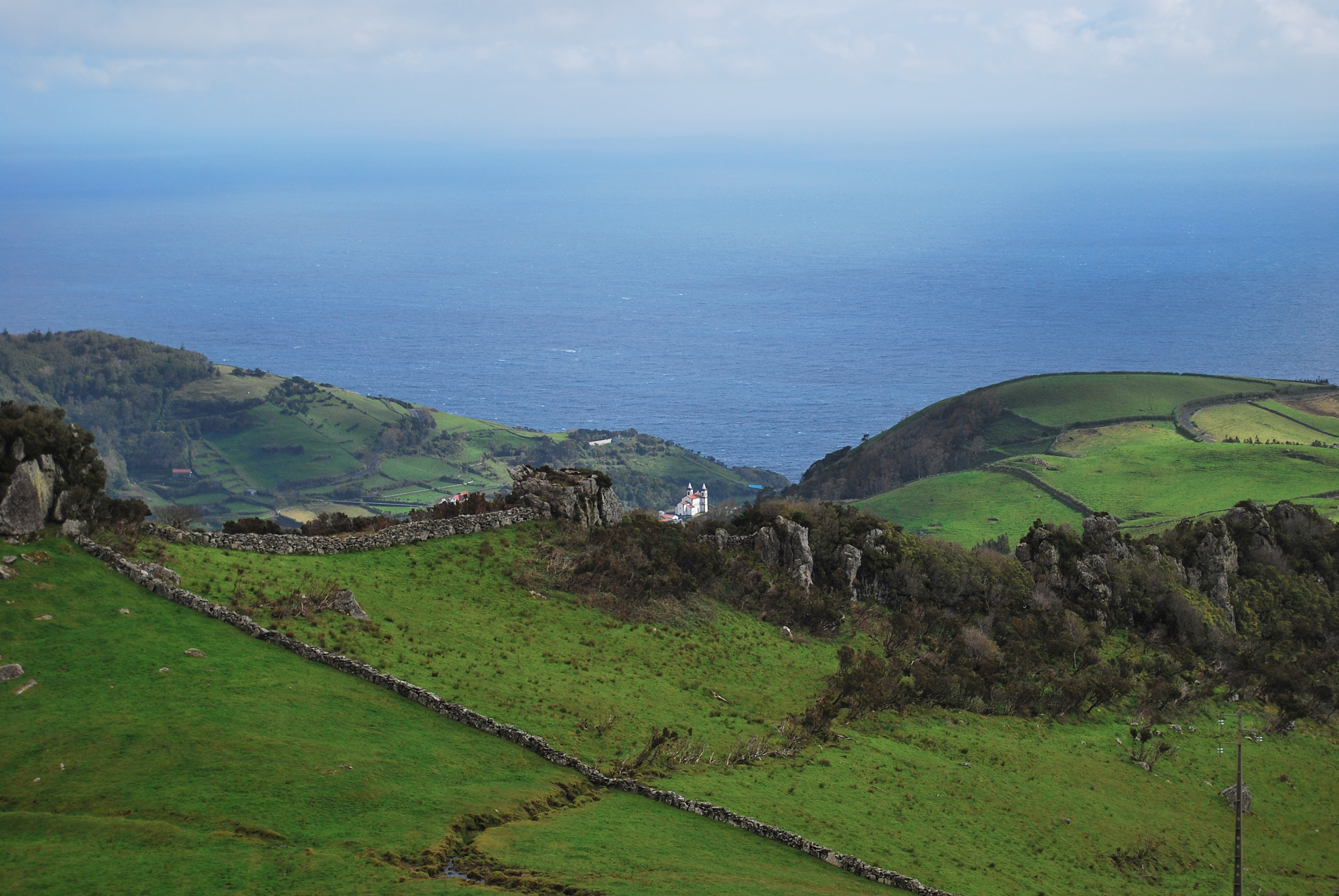 Nikon D60 sample photo. Green scape at flores island photography