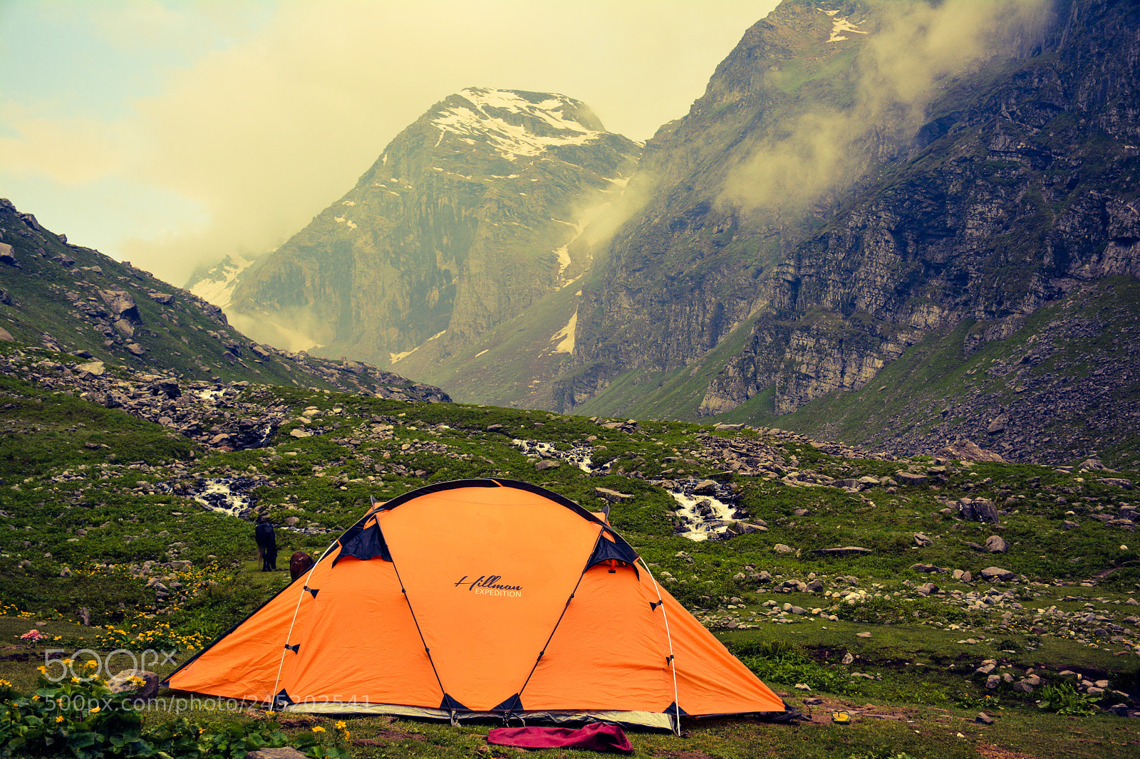 Nikon D5200 sample photo. Camping at hampta pass photography