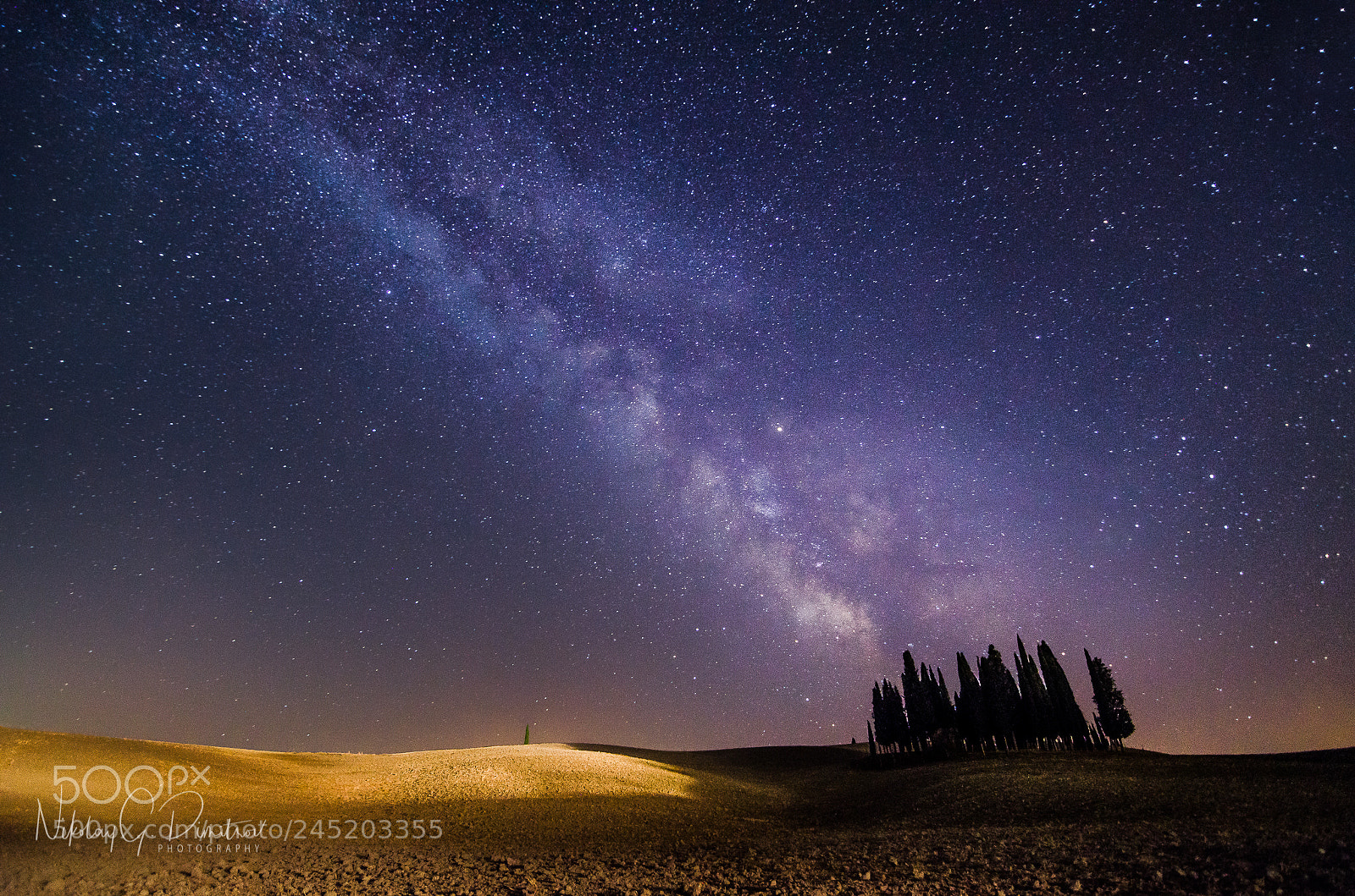 Nikon D5100 sample photo. Tuscany milky way photography