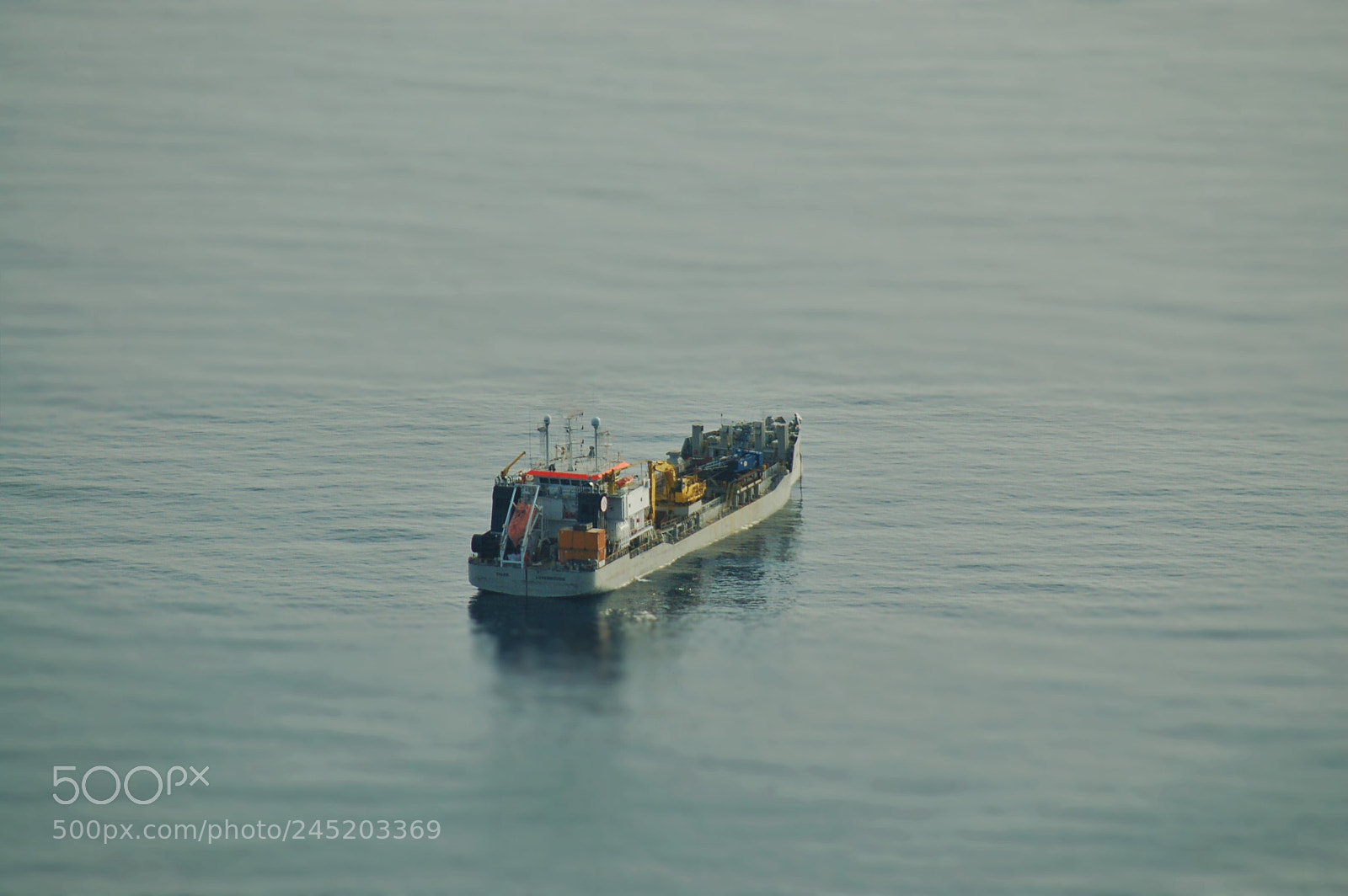 Nikon D50 sample photo. Blurred ship photography