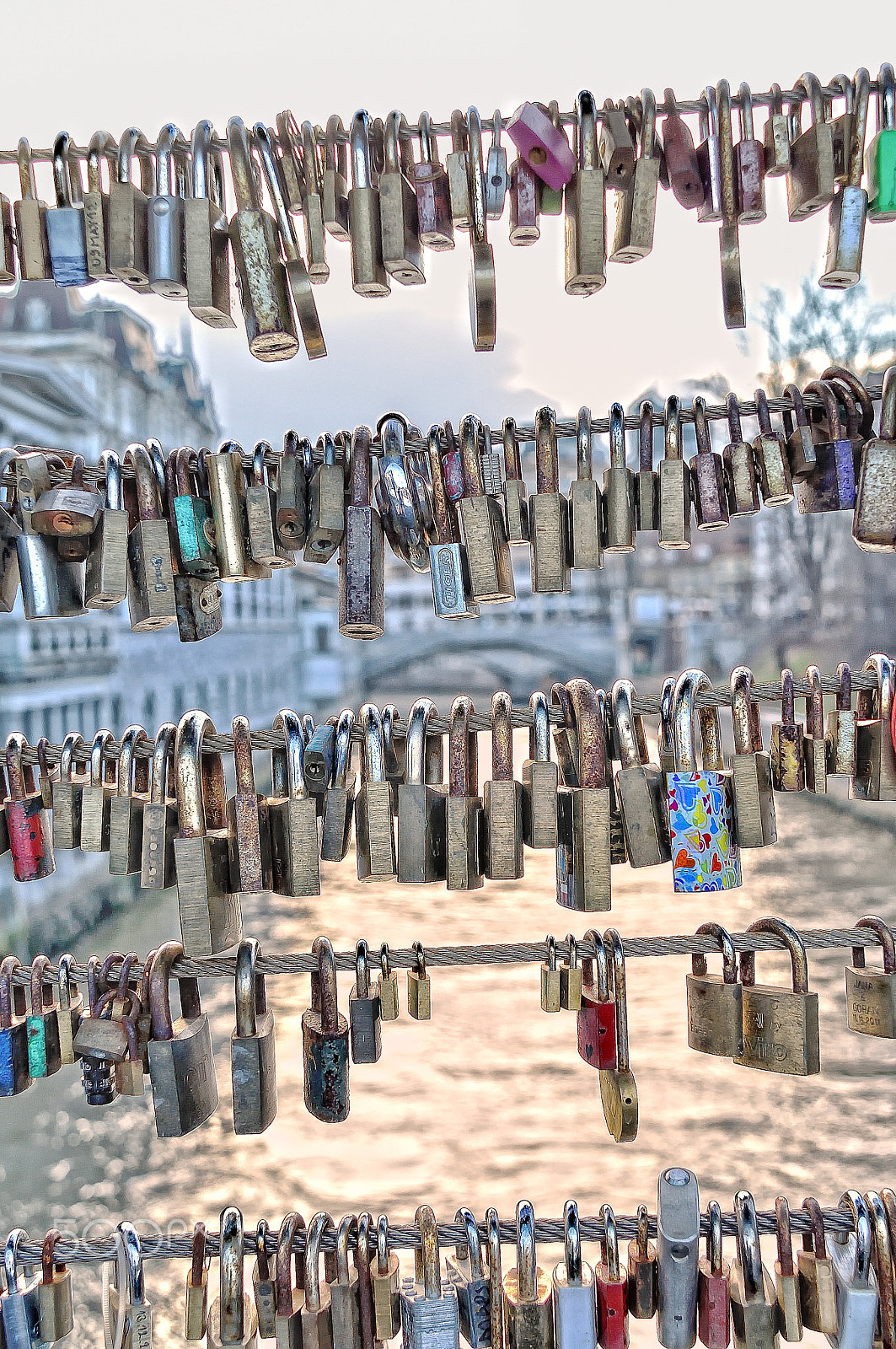 Nikon D5000 sample photo. Love padlocks photography