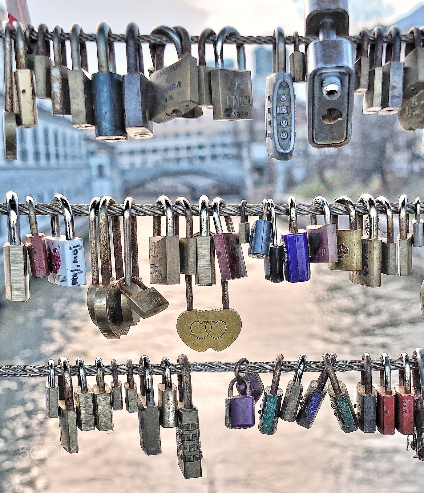 Nikon D5000 sample photo. Love padlocks photography
