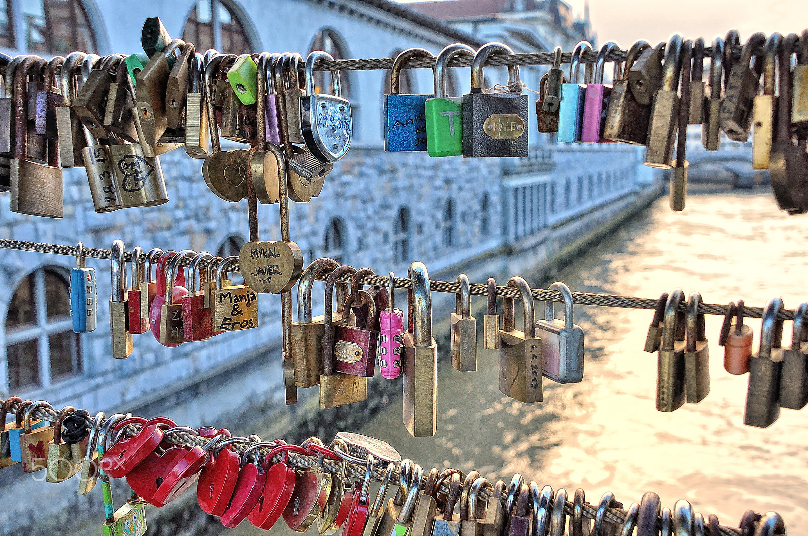 Nikon D5000 sample photo. Love padlocks photography