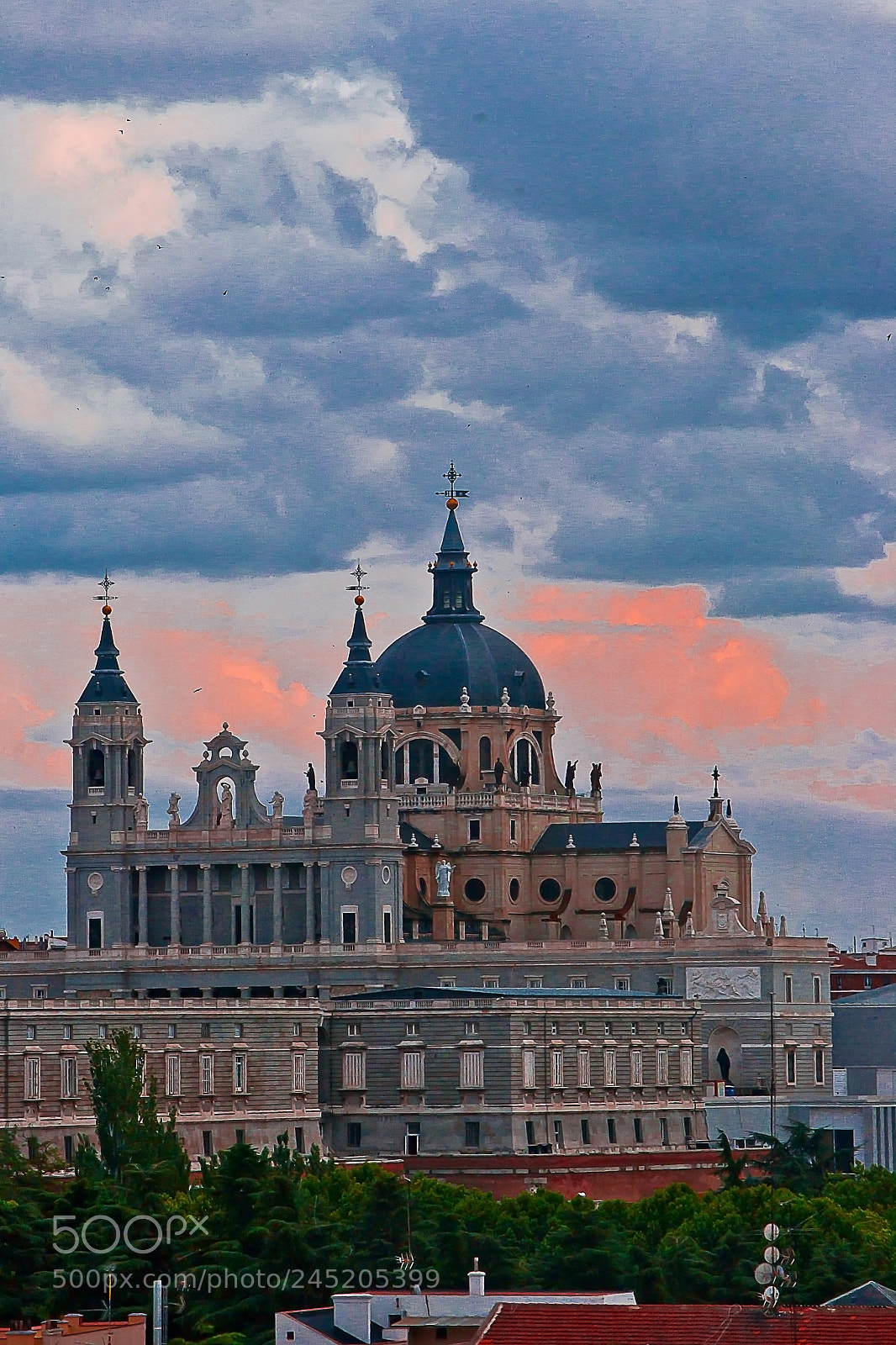 Nikon D3100 sample photo. La almudena desde debod photography