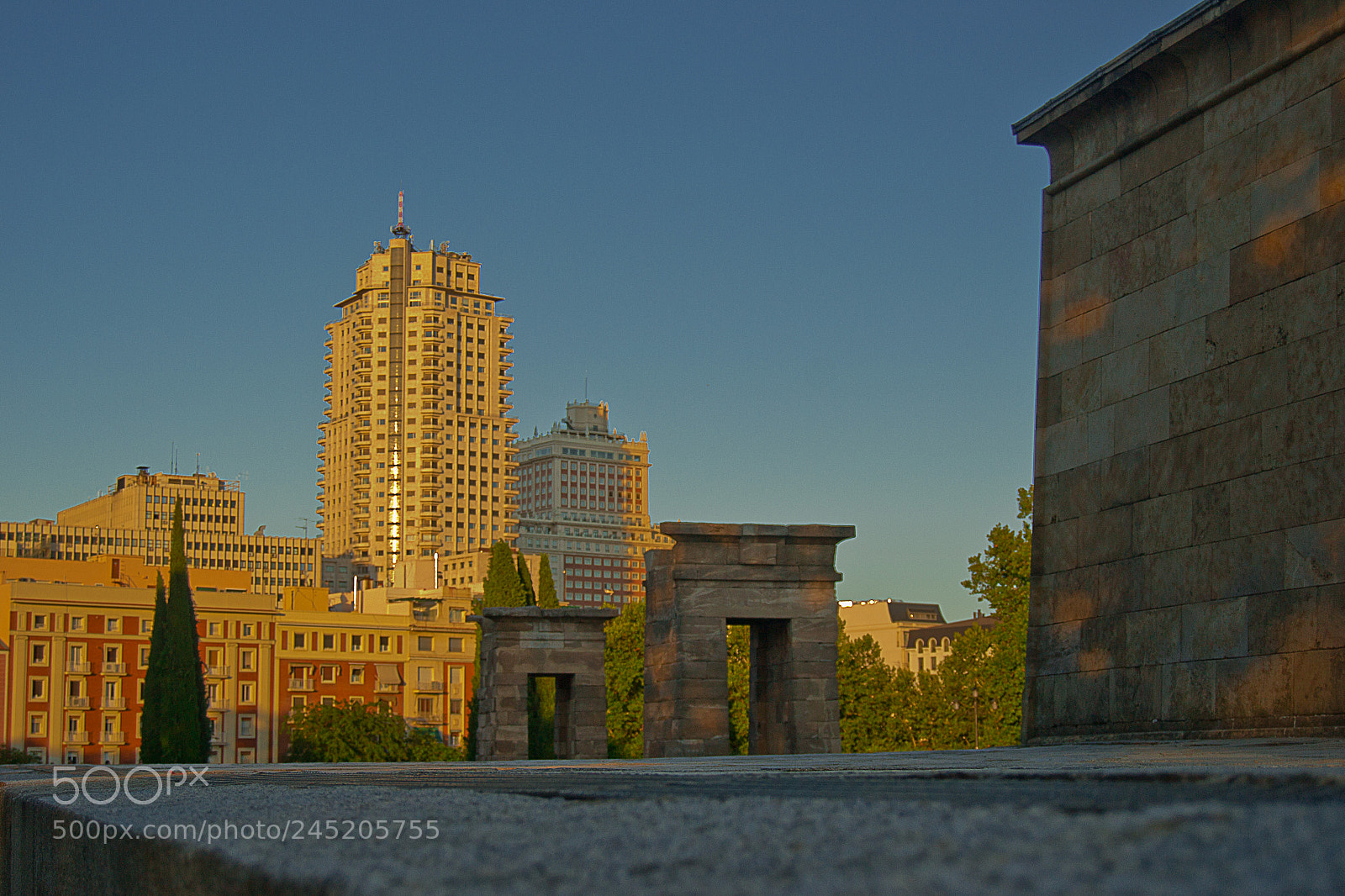 Nikon D3100 sample photo. Templo debod photography