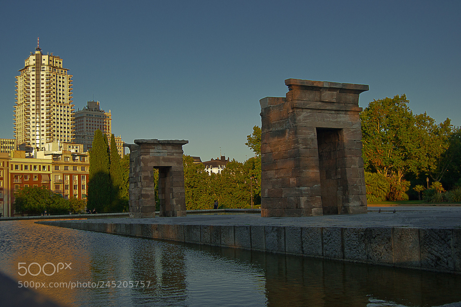 Nikon D3100 sample photo. Templo debod photography