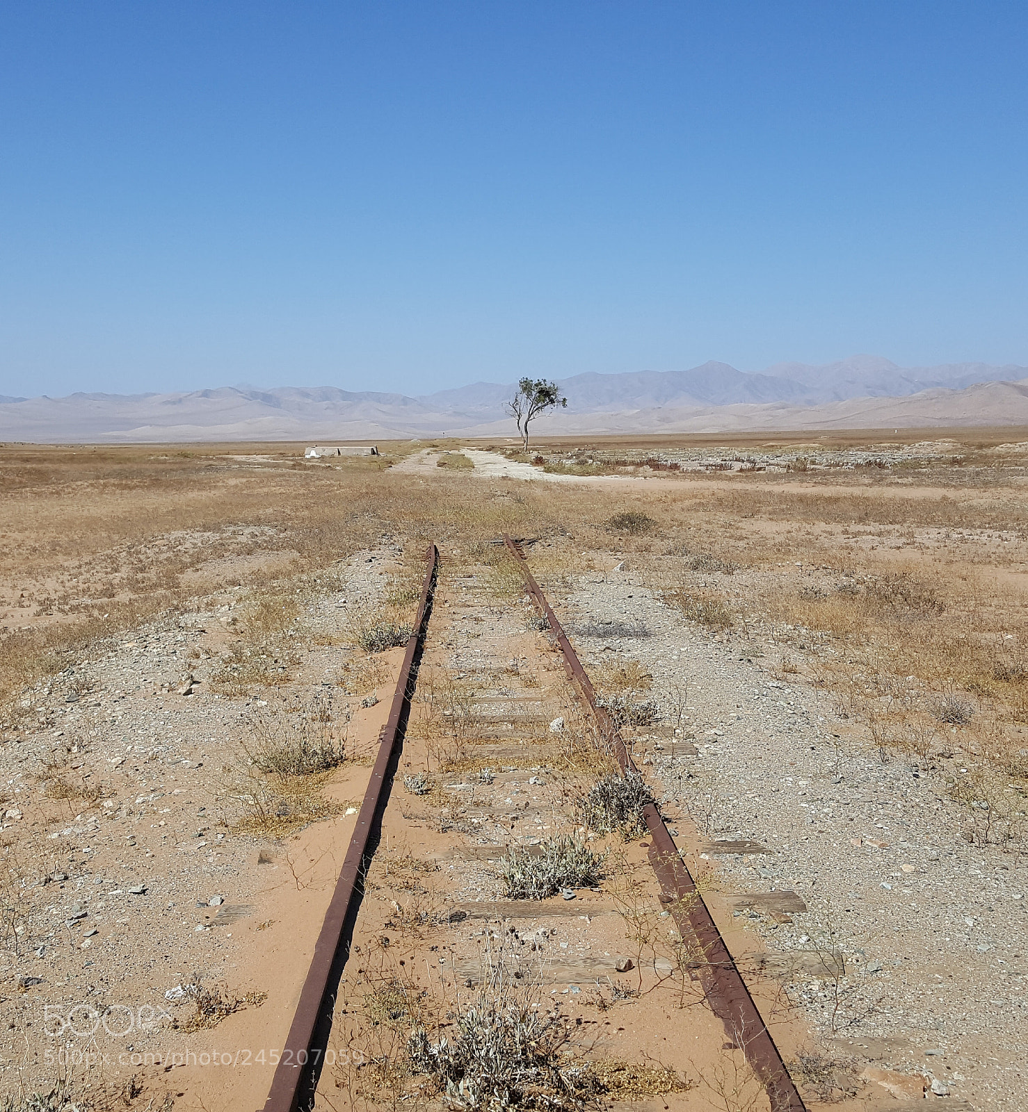 Samsung GALAXY S6 edge sample photo. Desert railway photography