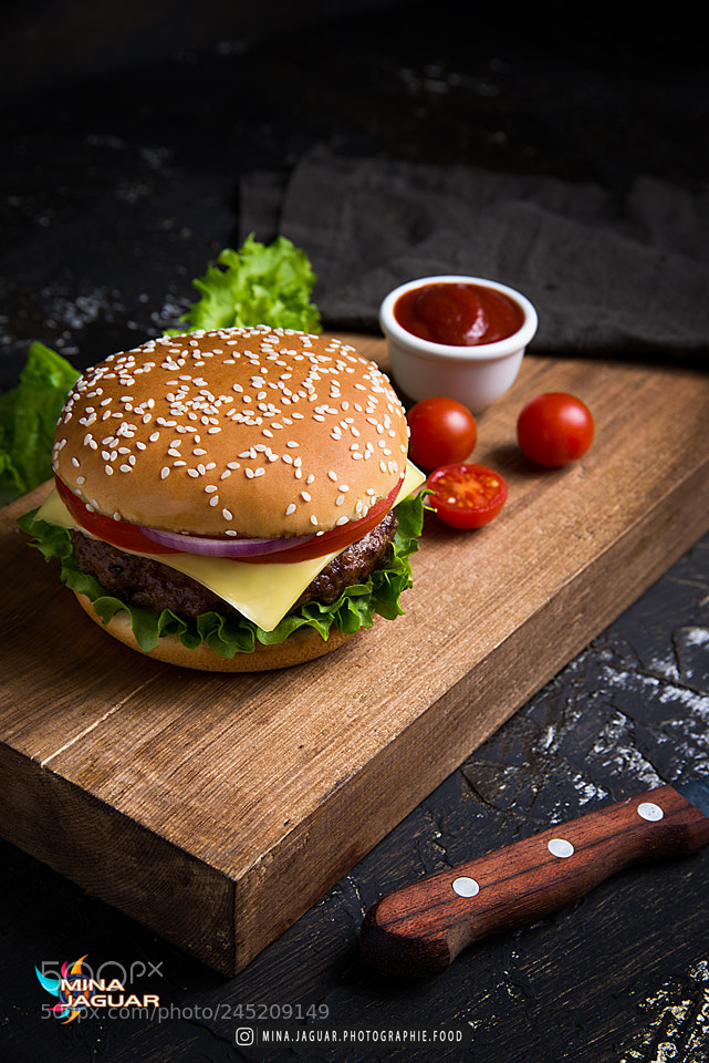 Nikon D610 sample photo. Burger yammy photography