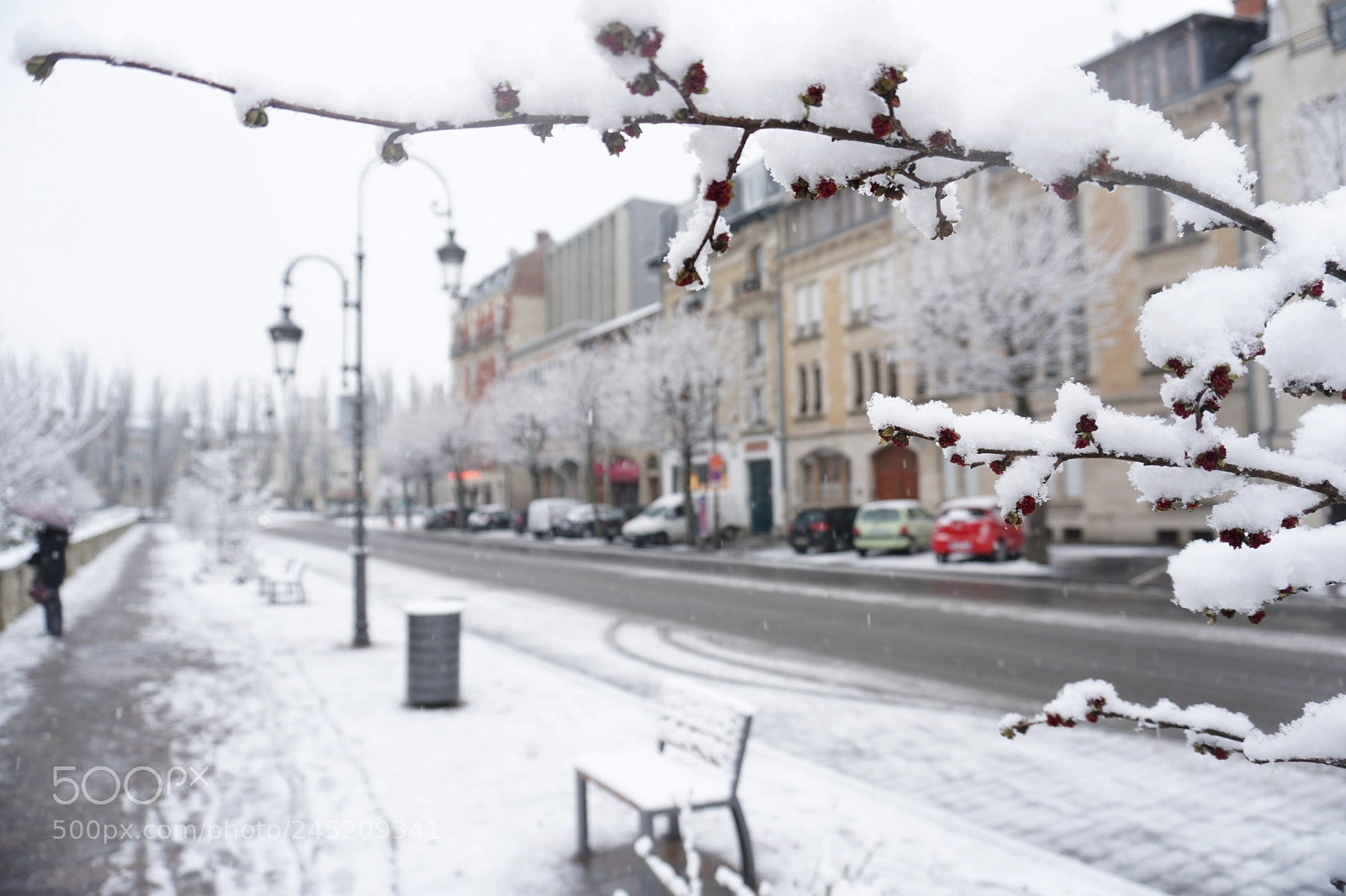 Sony a6300 sample photo. Neige dans la ville photography