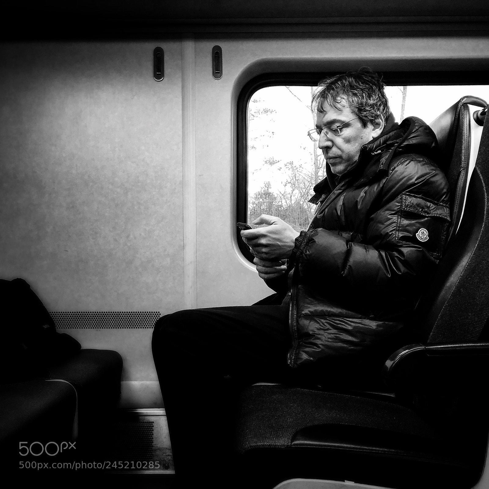 Apple iPhone X sample photo. Train sitting photography