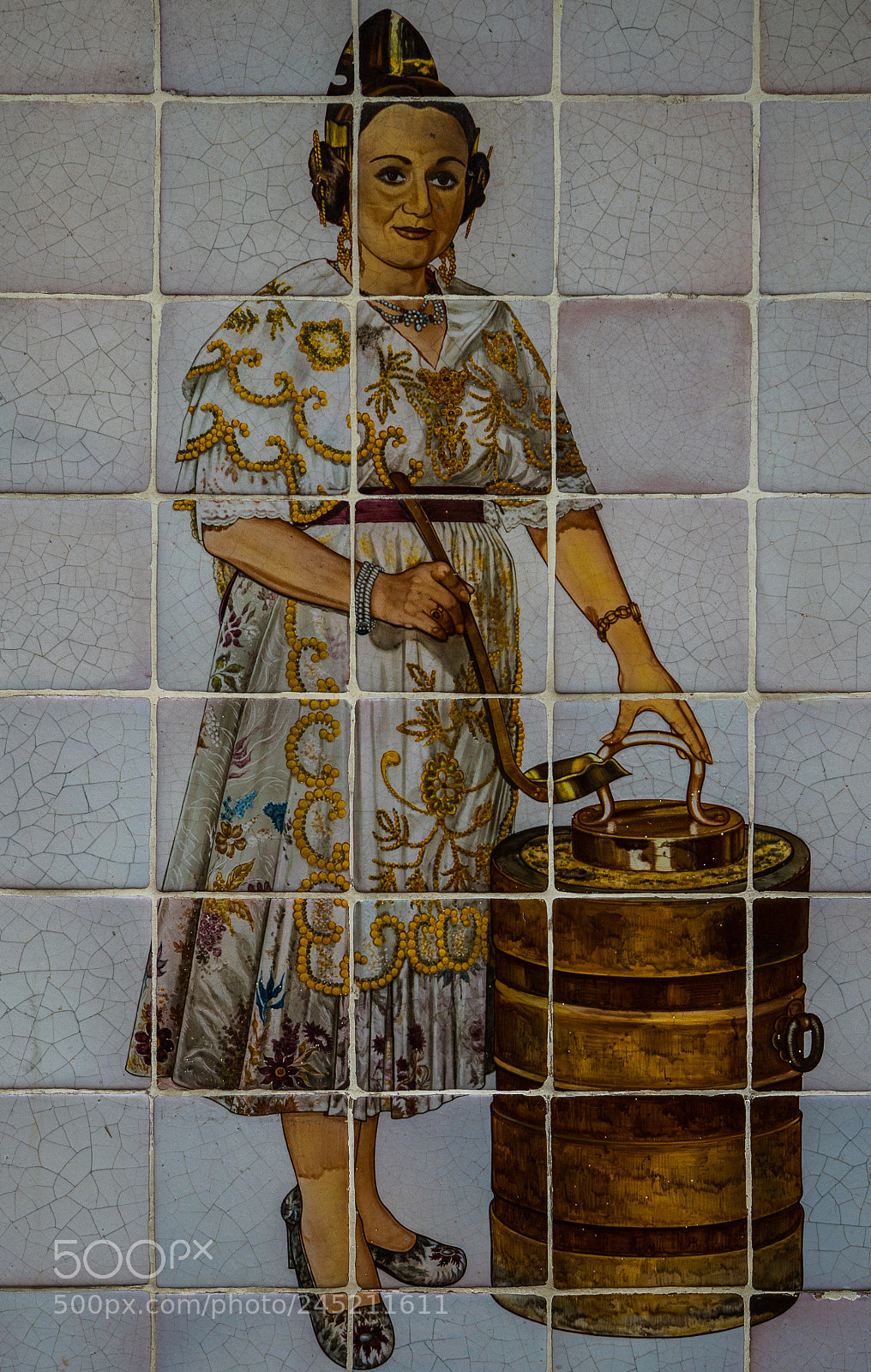 Panasonic Lumix DMC-GX8 sample photo. Tiles hortcharia cafe valencia photography
