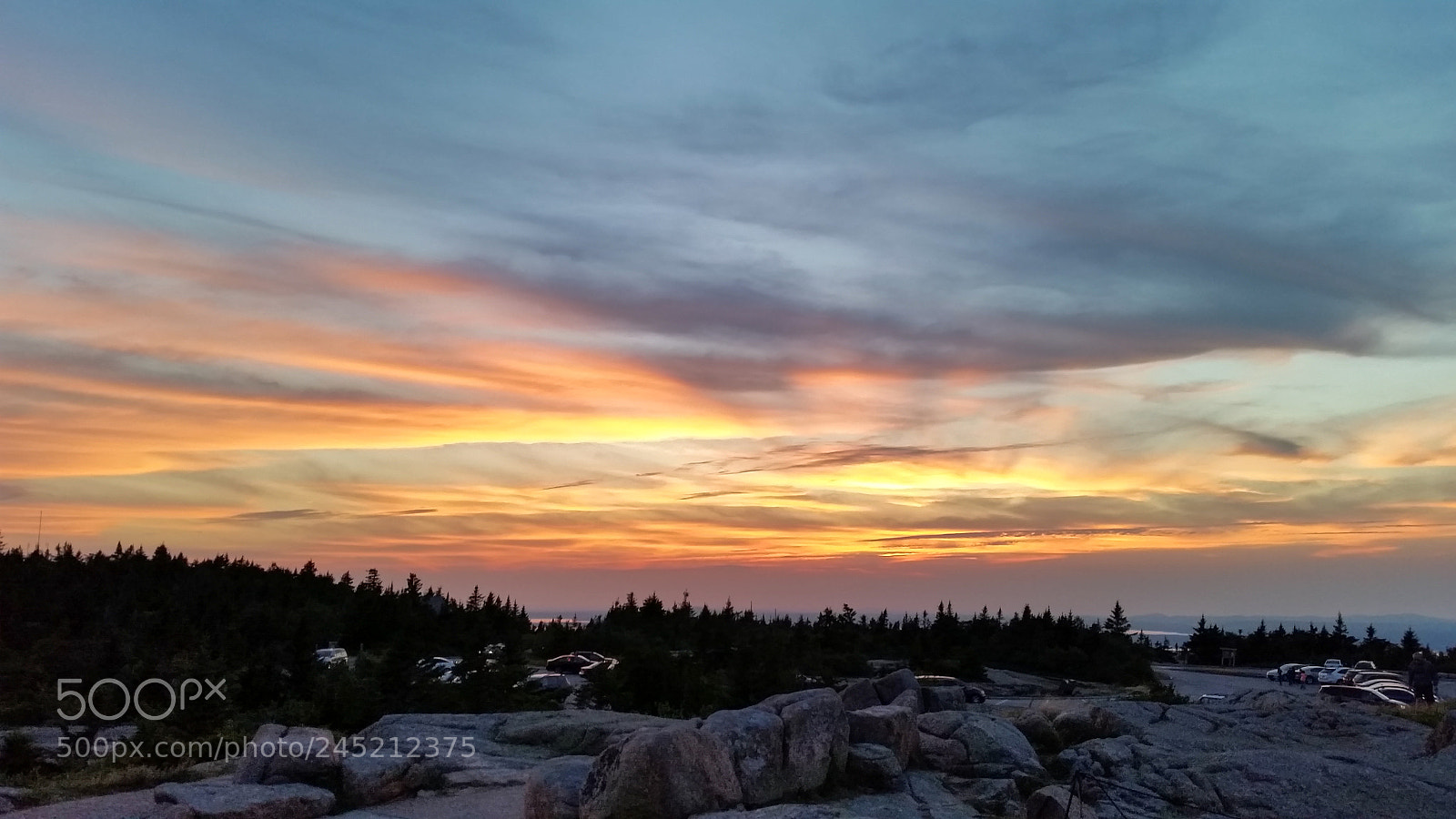 Samsung Galaxy S5 sample photo. Sunset at acadia national photography