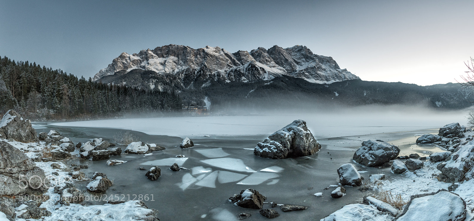 Nikon D850 sample photo. Zugspitze winter pano photography