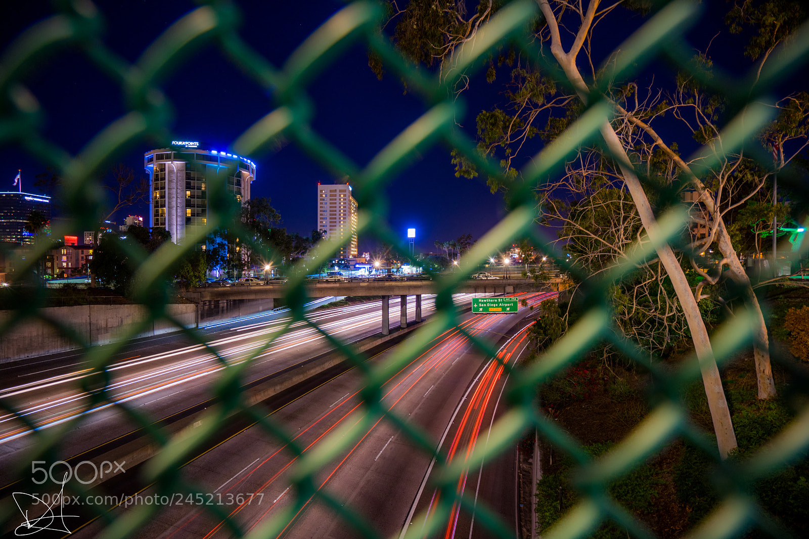 Sony a7 II sample photo. Freeway trails photography