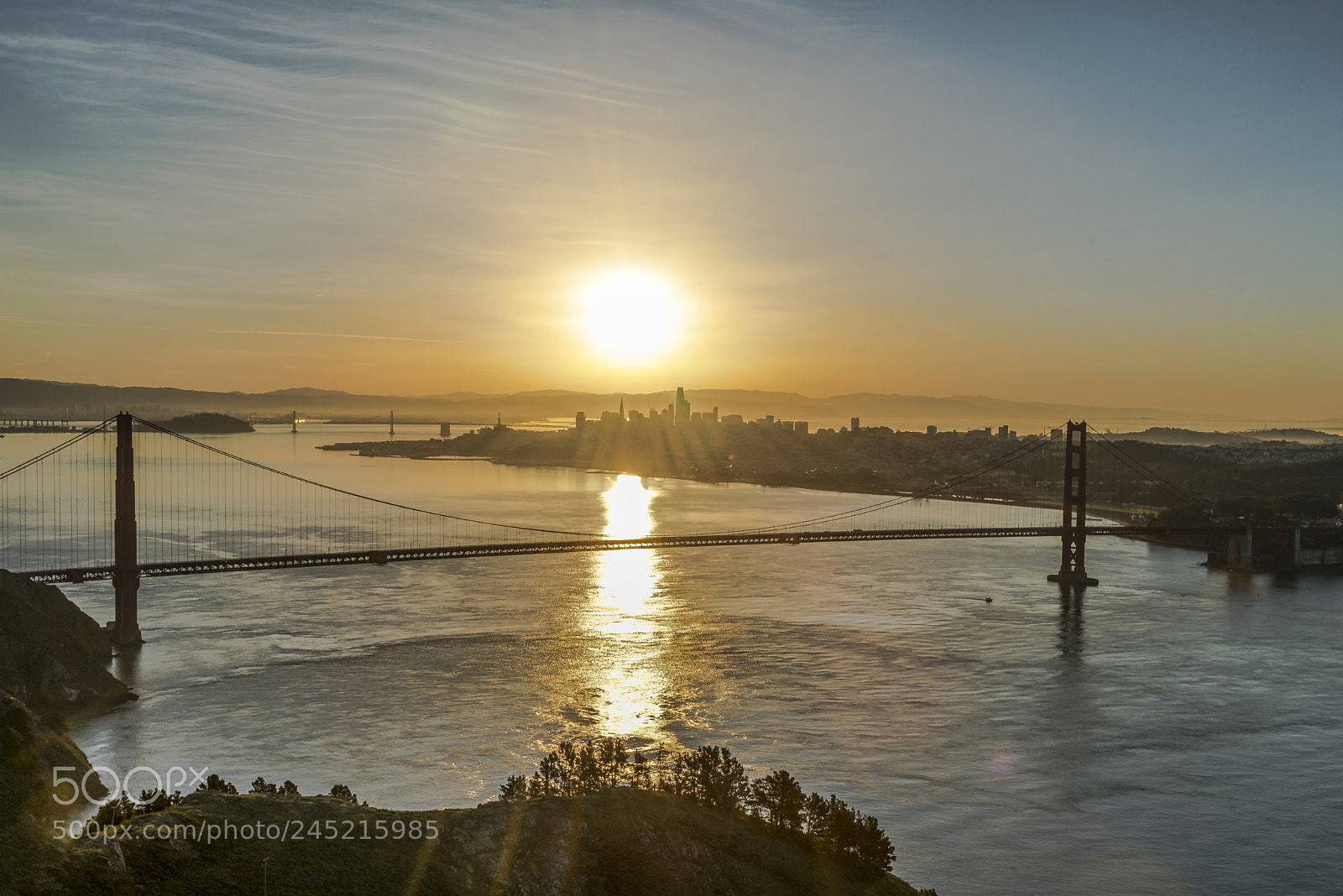 Nikon D800 sample photo. Sunrise over san francisco photography