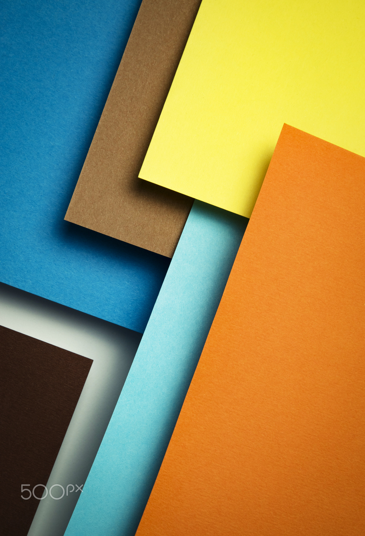 abstract background group of colored papers