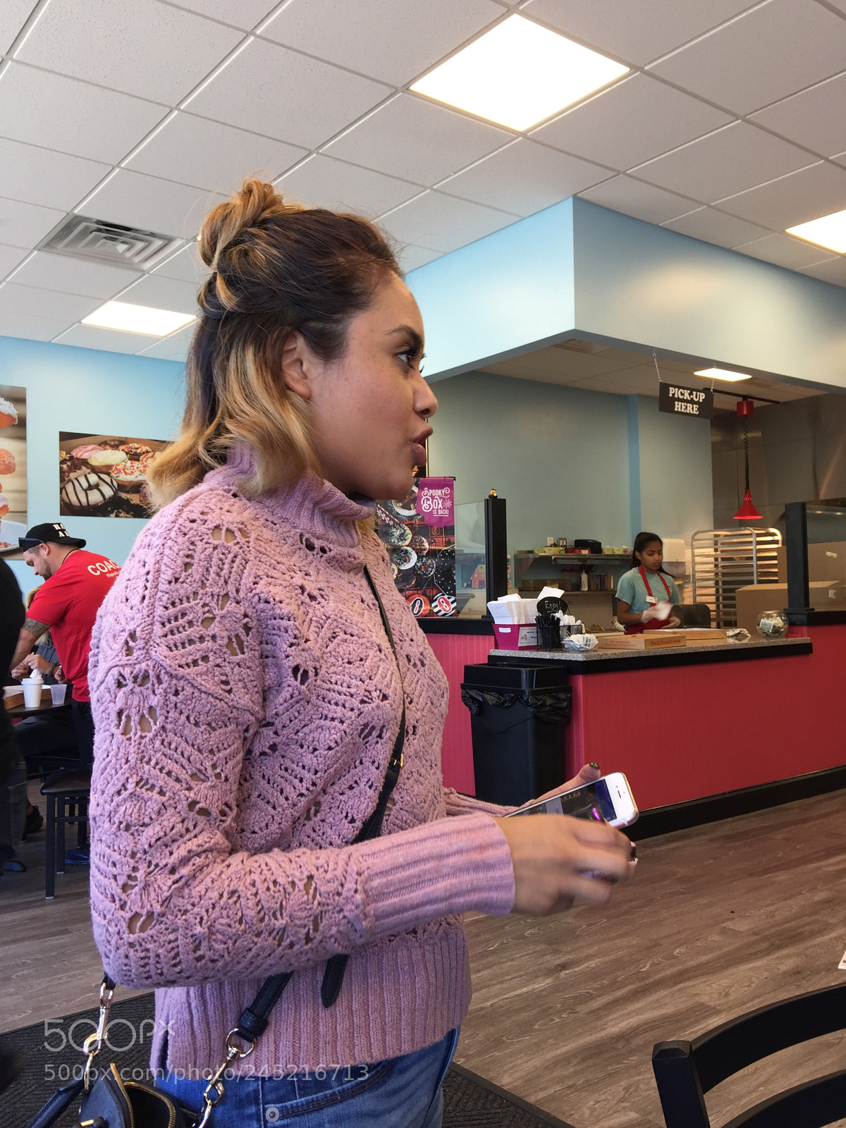 Apple iPhone 6 Plus sample photo. The purple sweater photography