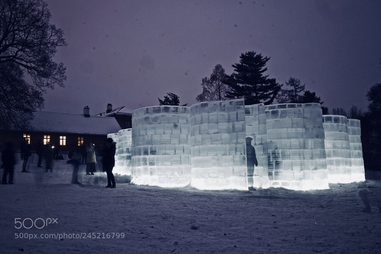 Canon EOS M sample photo. Ice castle @tøyen photography