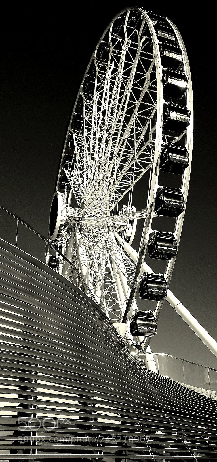 Samsung Galaxy S7 sample photo. Chicago ferris wheel photography