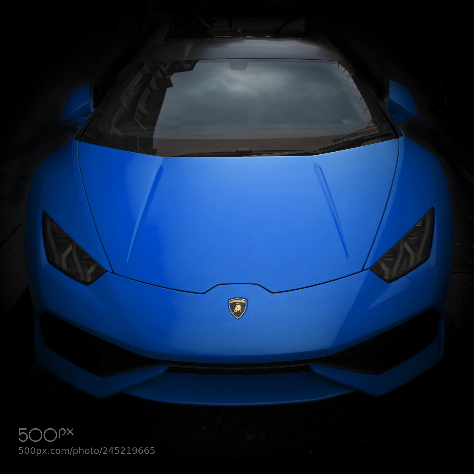 Nikon D610 sample photo. Lamborghini in blue photography