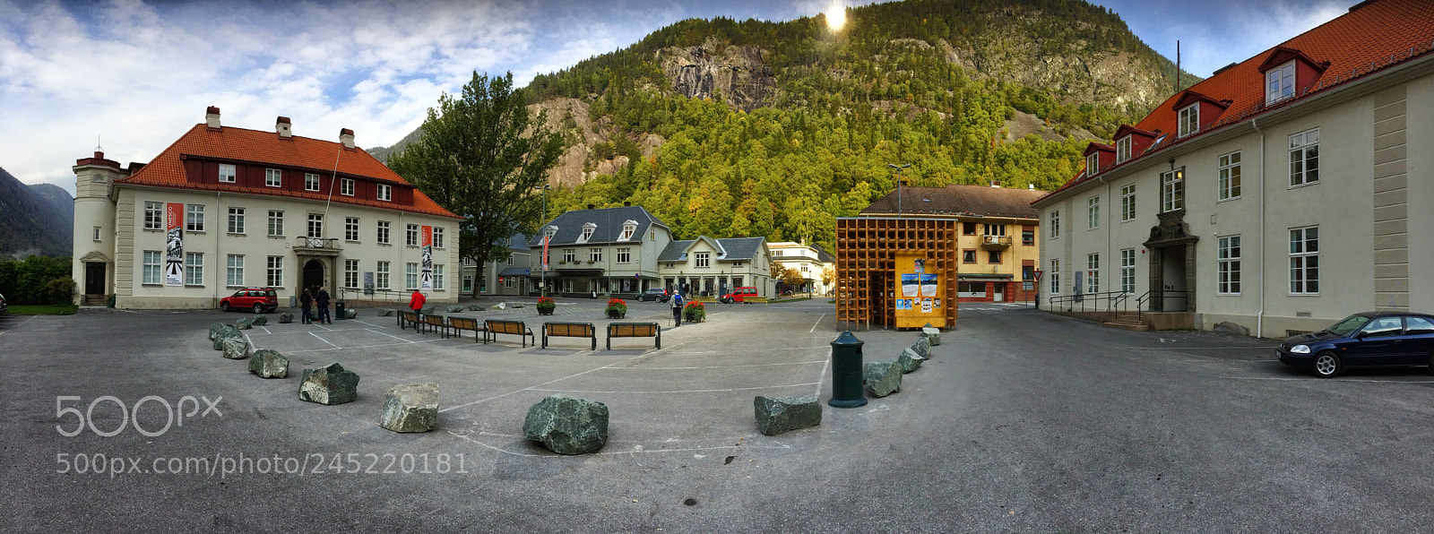 Apple iPhone 5s sample photo. Rjukan citycenter- unique sunmirror photography