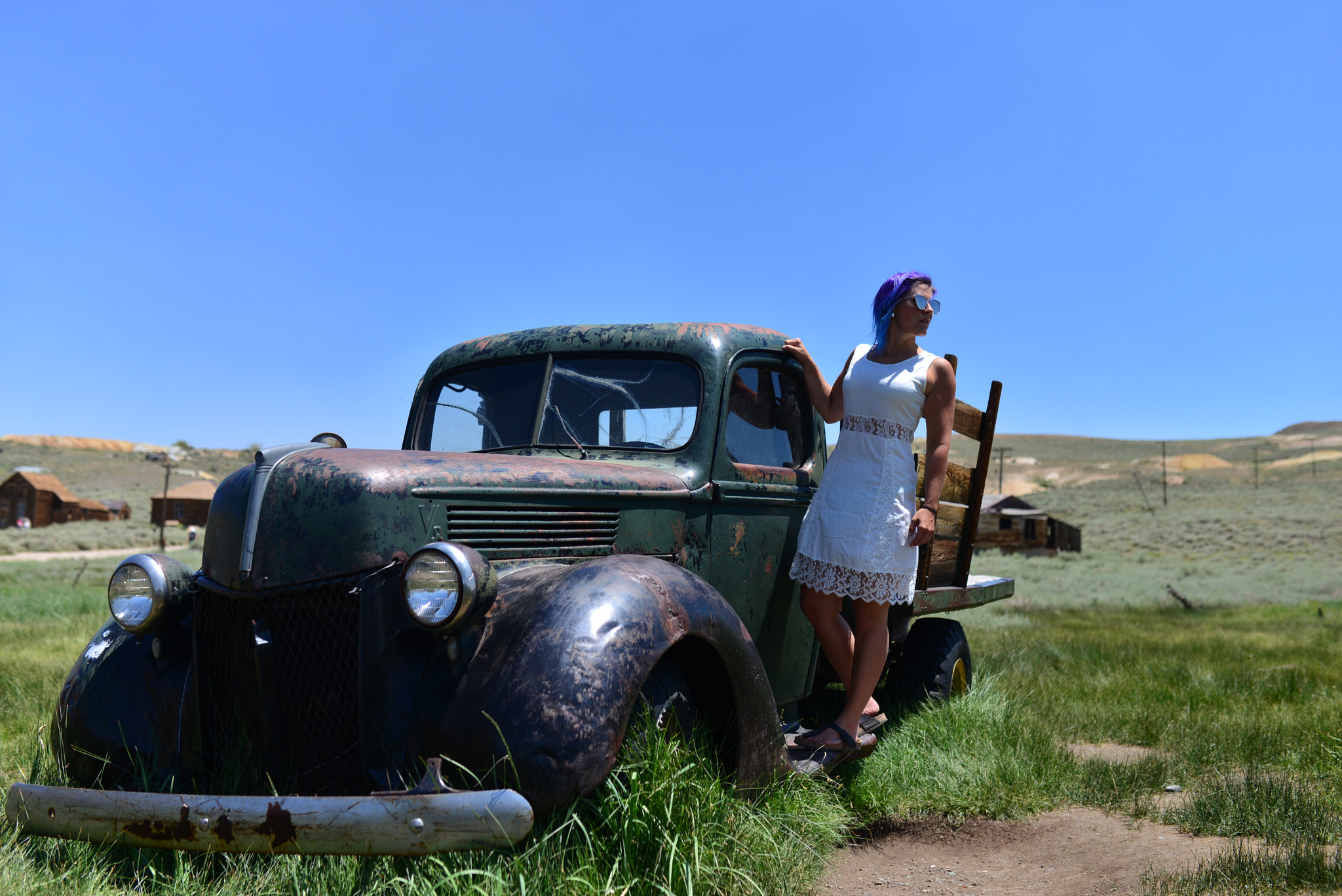 Nikon D600 + Sigma 35mm F1.4 DG HSM Art sample photo. Ghost town girl photography