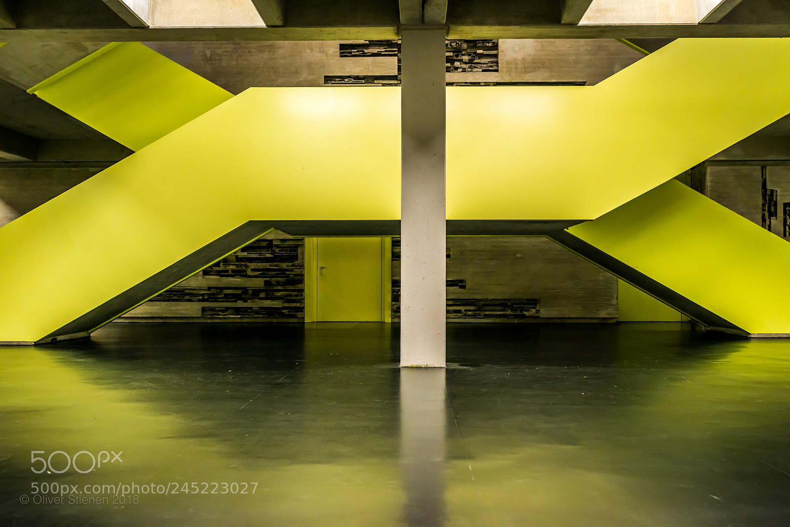 Nikon D800 sample photo. Yellow staircase photography