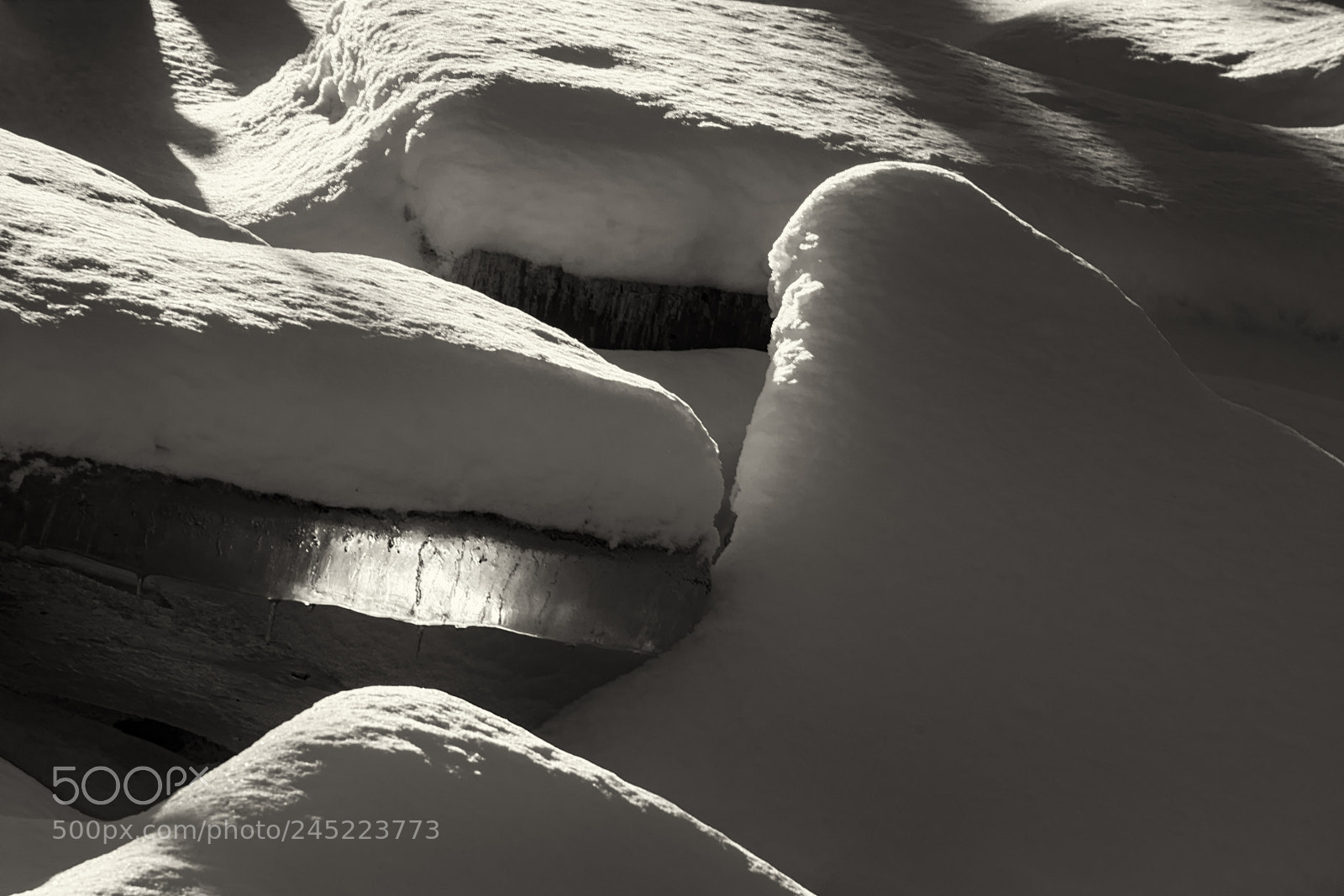 Nikon D7200 sample photo. Snow on ice photography