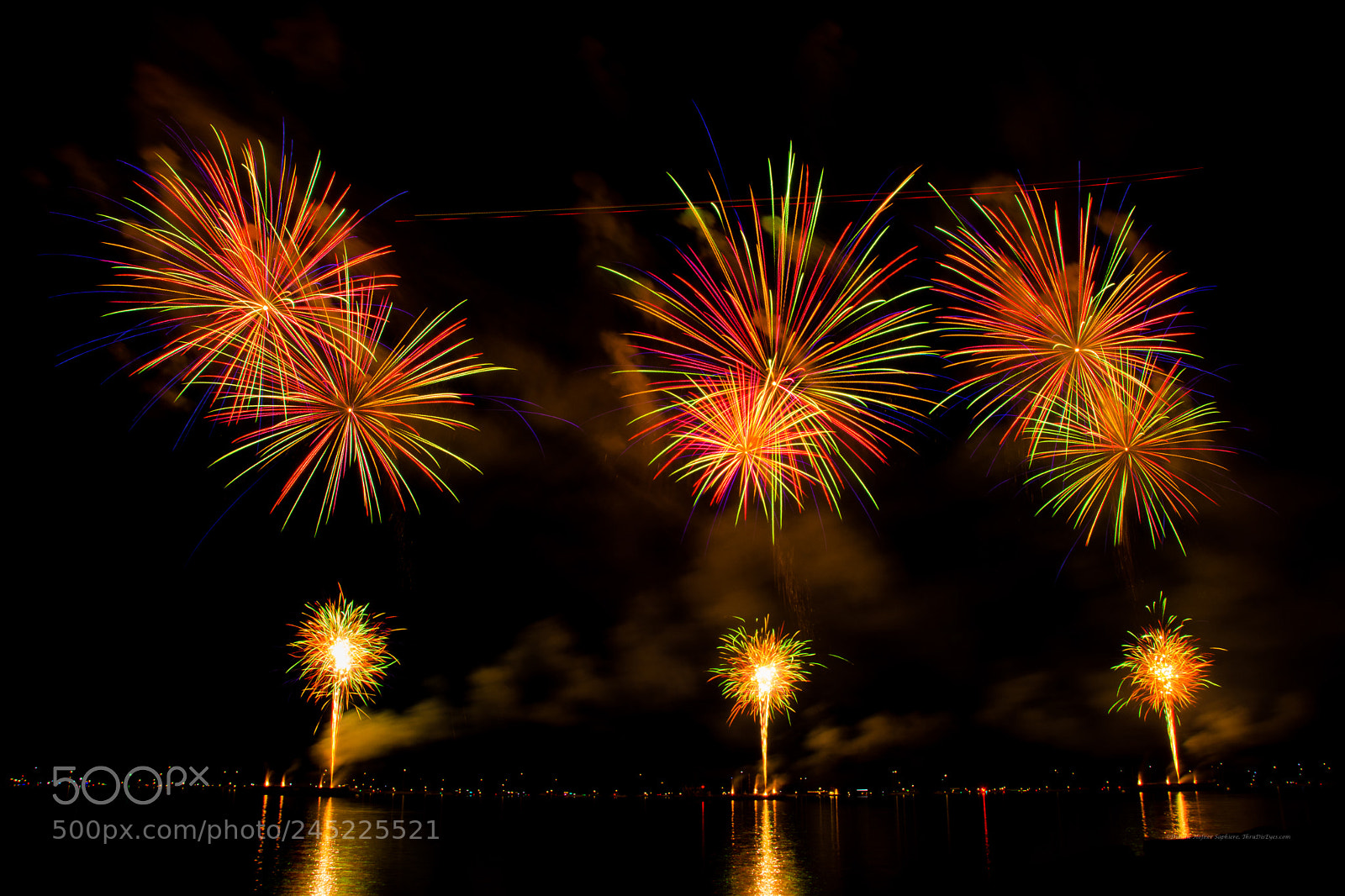 Nikon D5200 sample photo. Barges on fire! photography