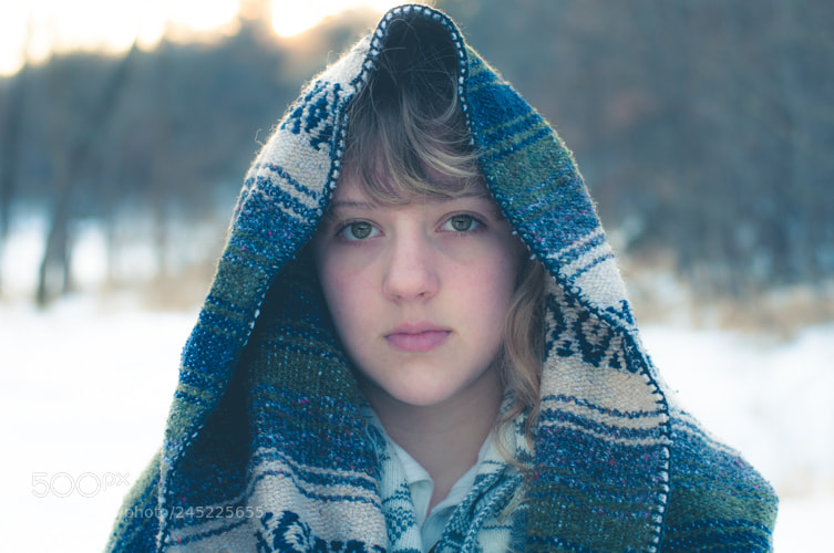 Nikon D5000 sample photo. Winter blanket photography