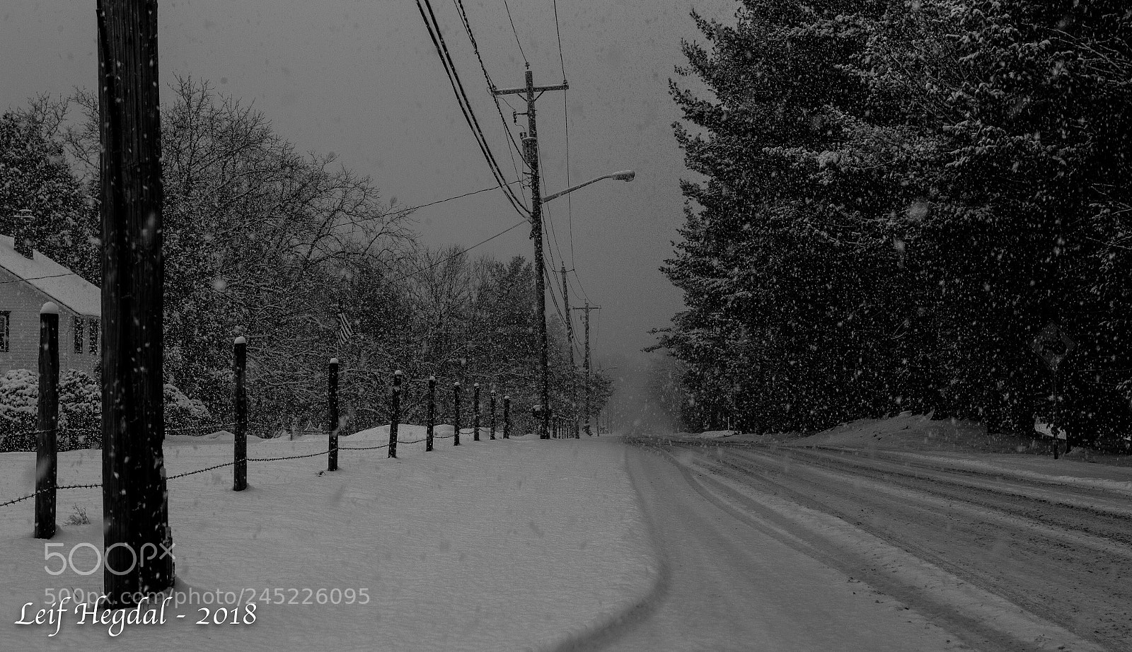 Canon EOS-1D Mark IV sample photo. Winter road photography