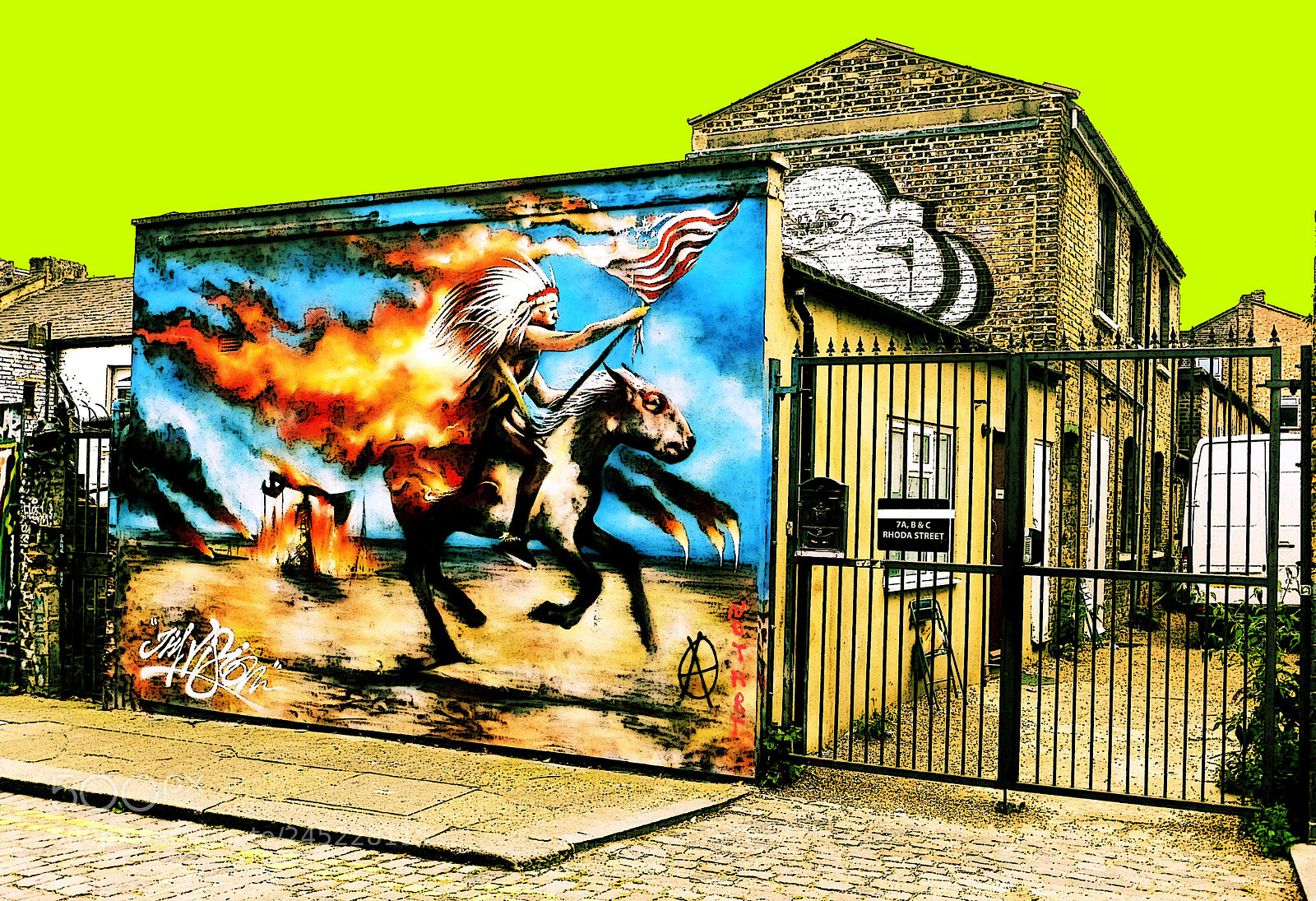 Panasonic Lumix DMC-ZS30 (Lumix DMC-TZ40) sample photo. Indian warrior graffiti photography