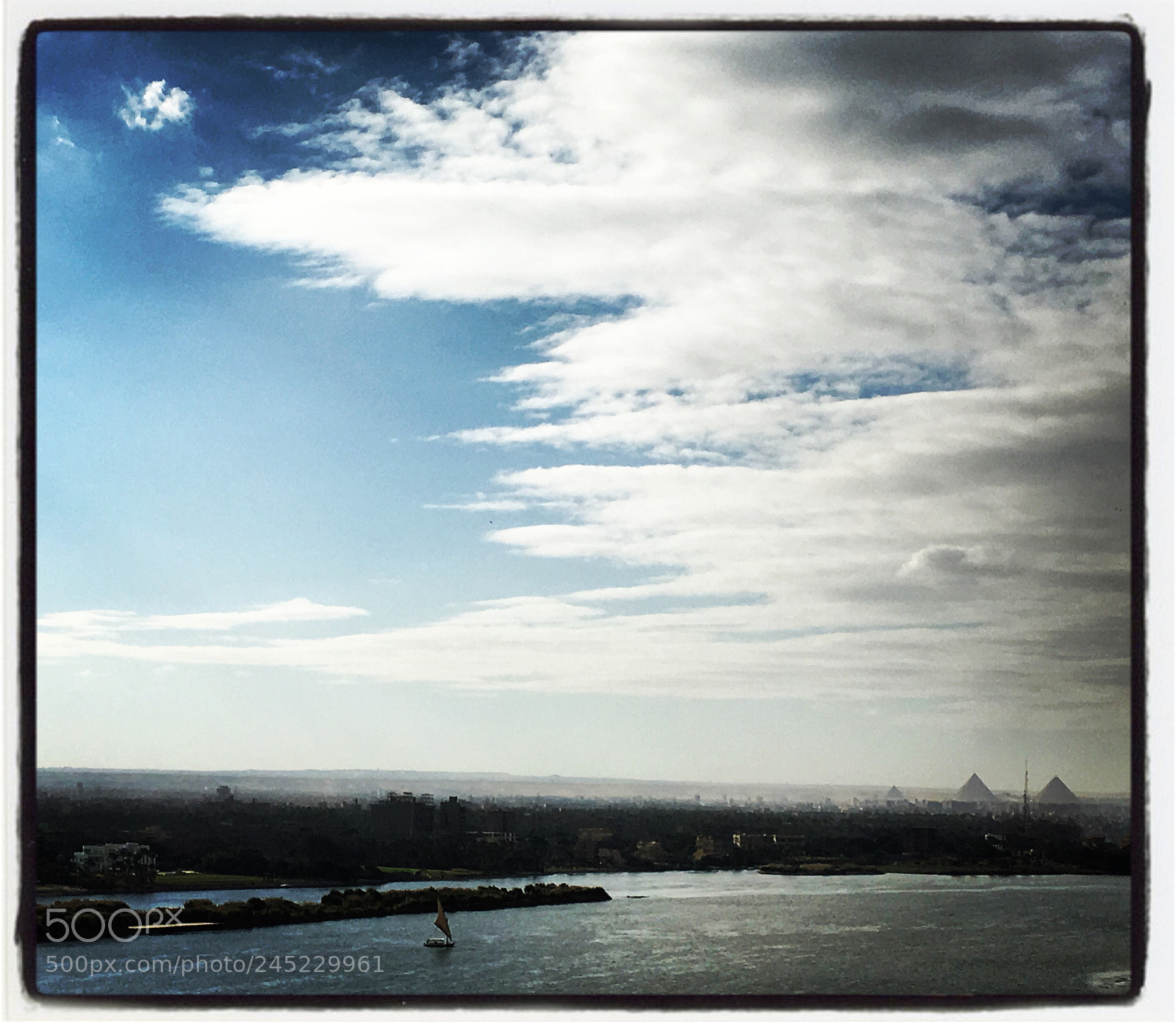Apple iPhone 6s sample photo. The nile.... the pyramids photography