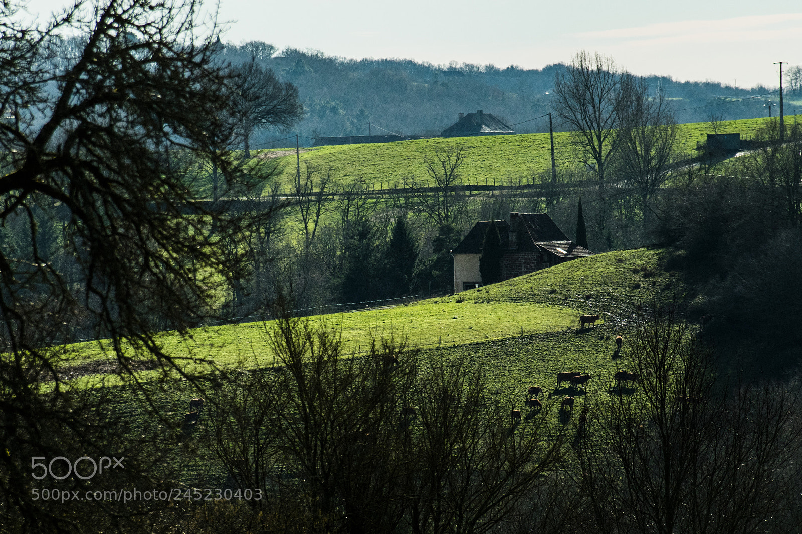 Pentax K-1 sample photo. Village landscape in dordogne photography