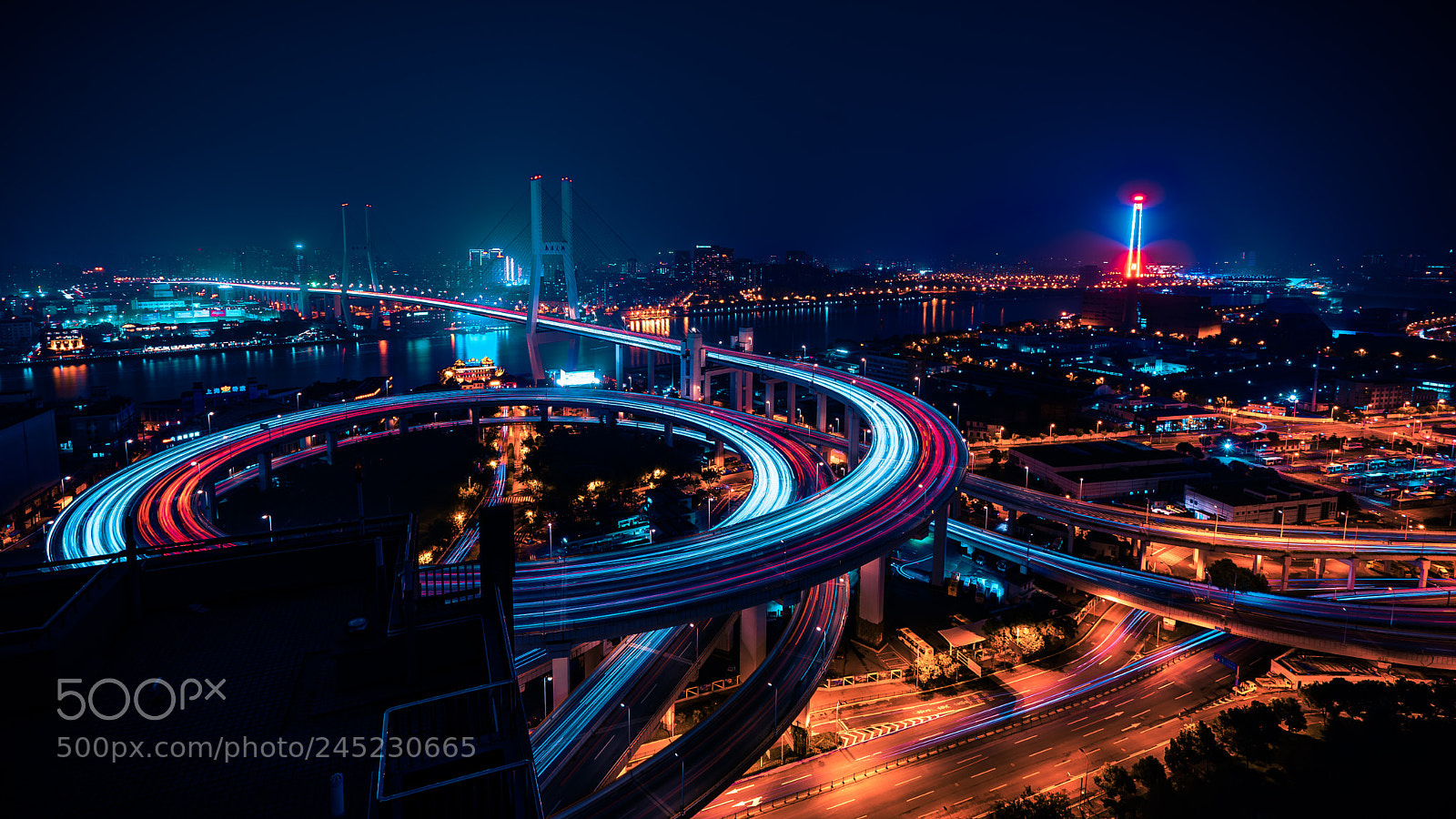 Sony a7 II sample photo. Shanghai nightview 上海夜景 photography