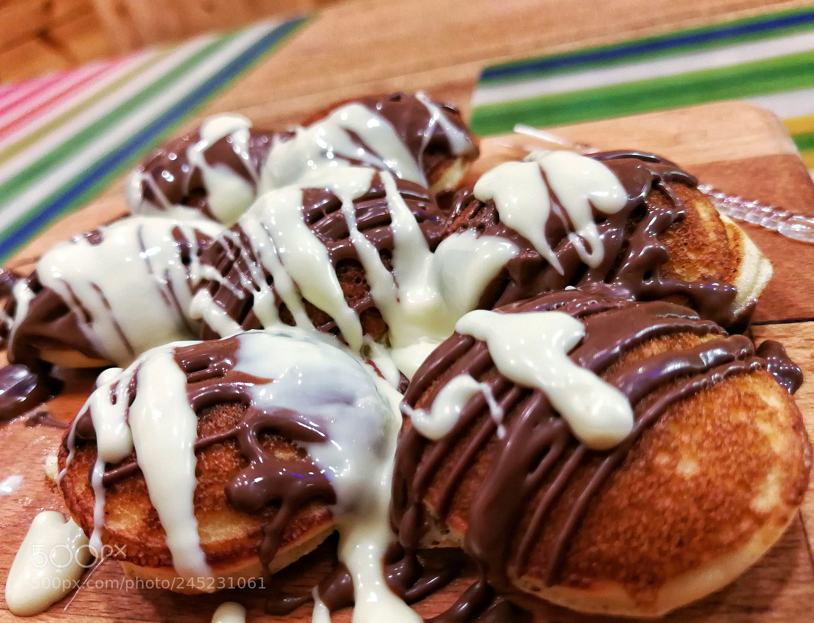 HUAWEI P10 Plus sample photo. Mini pancake with nutella photography