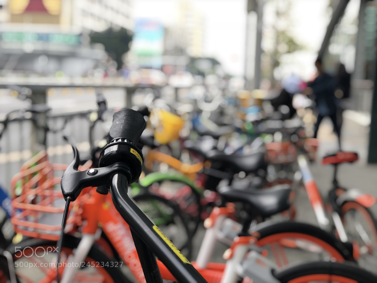 Apple iPhone 8 Plus sample photo. Bicycle sharing in shenzhen photography