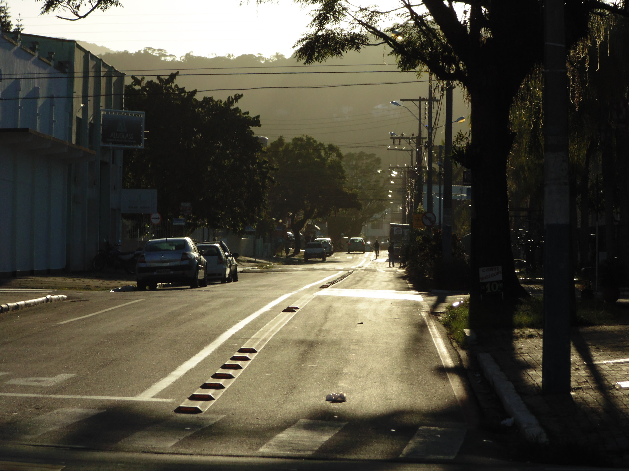Sony DSC-H100 sample photo. Morning light on the asphalt photography