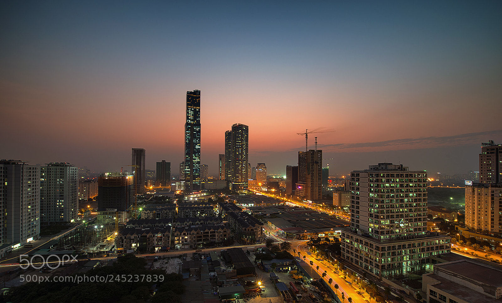 Nikon D800E sample photo. Hanoi skyline 01 photography