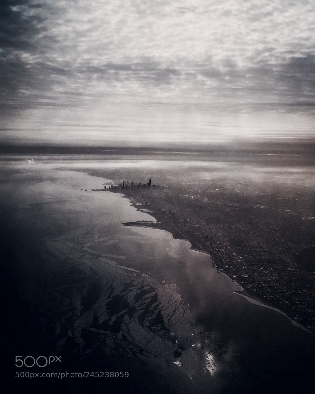 Apple iPhone 6s Plus sample photo. Flying over chicago on photography