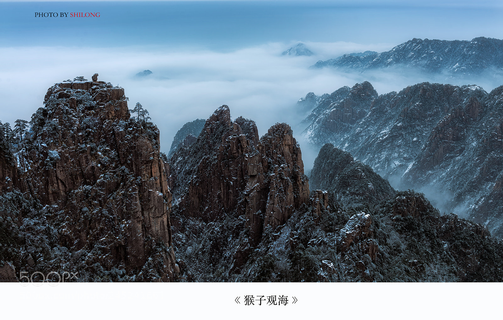 Nikon D5 sample photo. 大美黄山，猴子观云海 photography