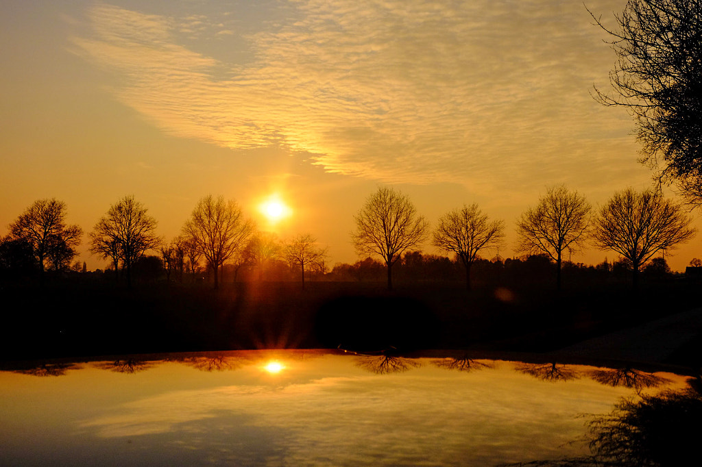 Reflected sunrise by Bjorn Beheydt on 500px.com