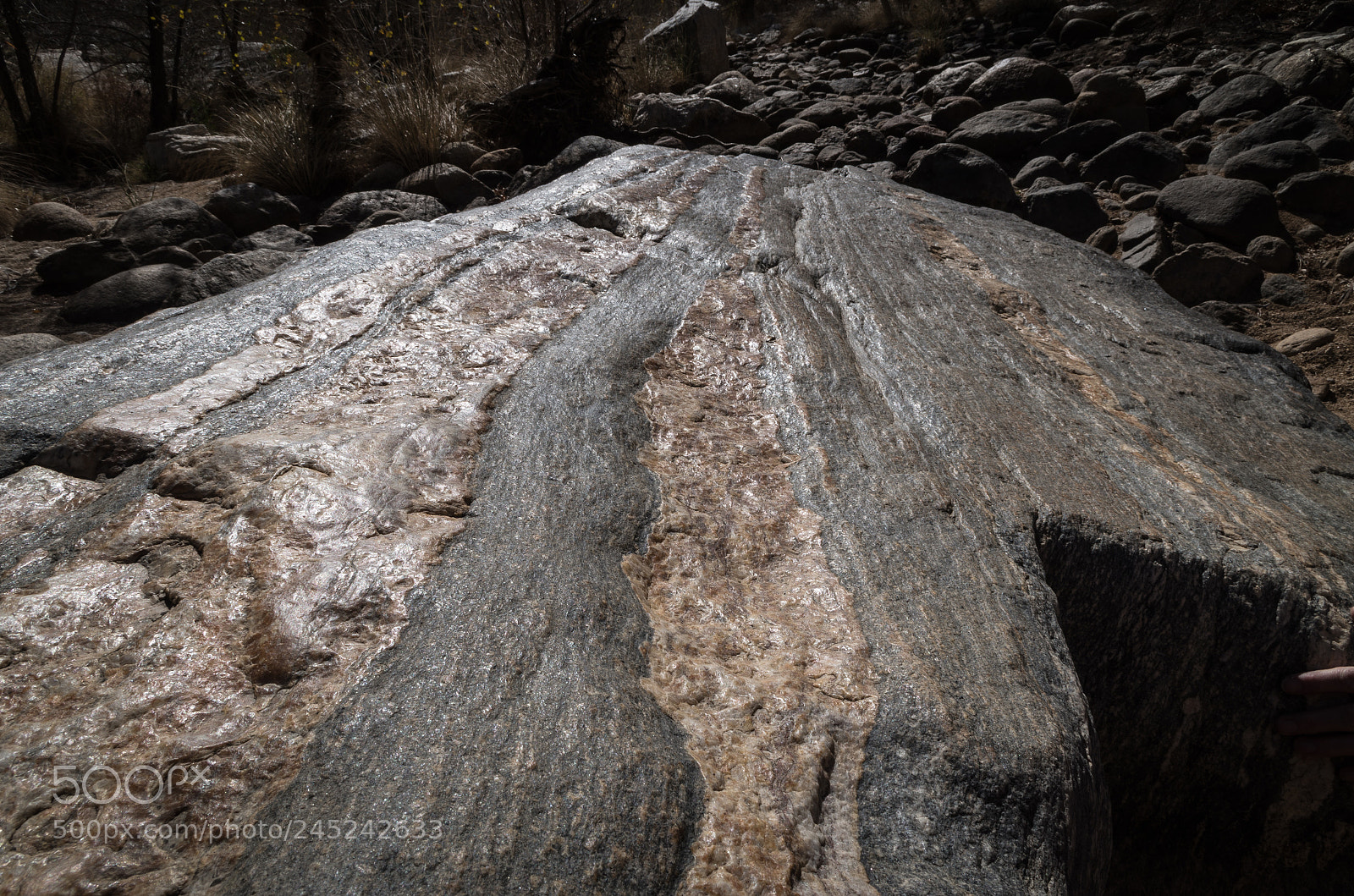 Pentax K-50 sample photo. Gneiss rock photography
