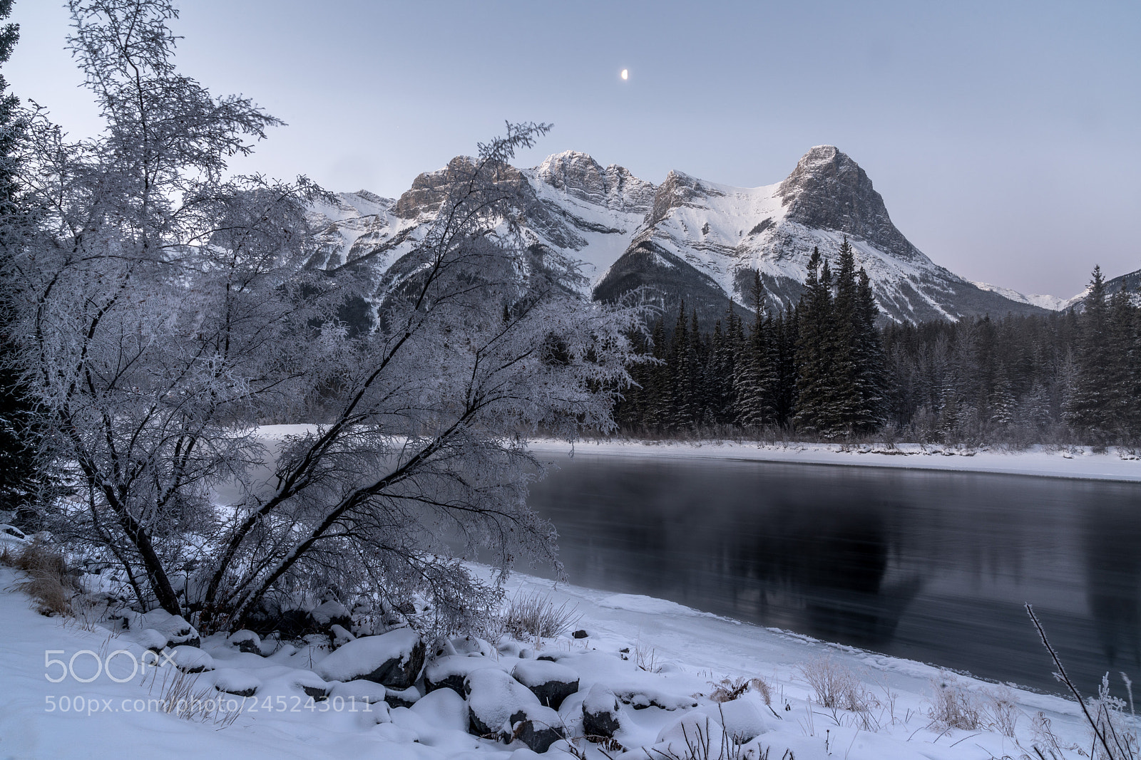 Sony a7R II sample photo. Canmore dawn photography